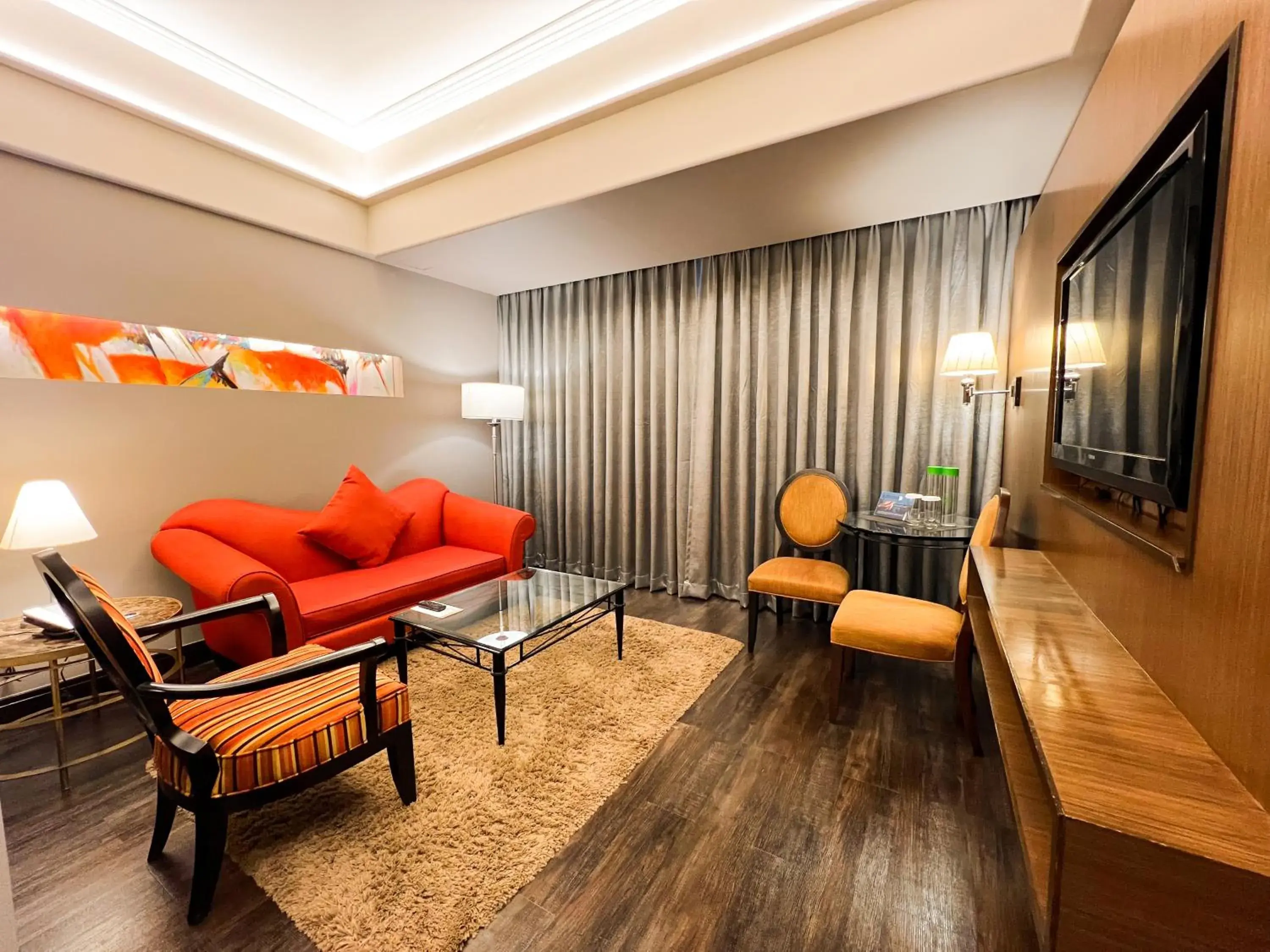 Living room in The Bellevue Manila Living room in The Bellevue Manila