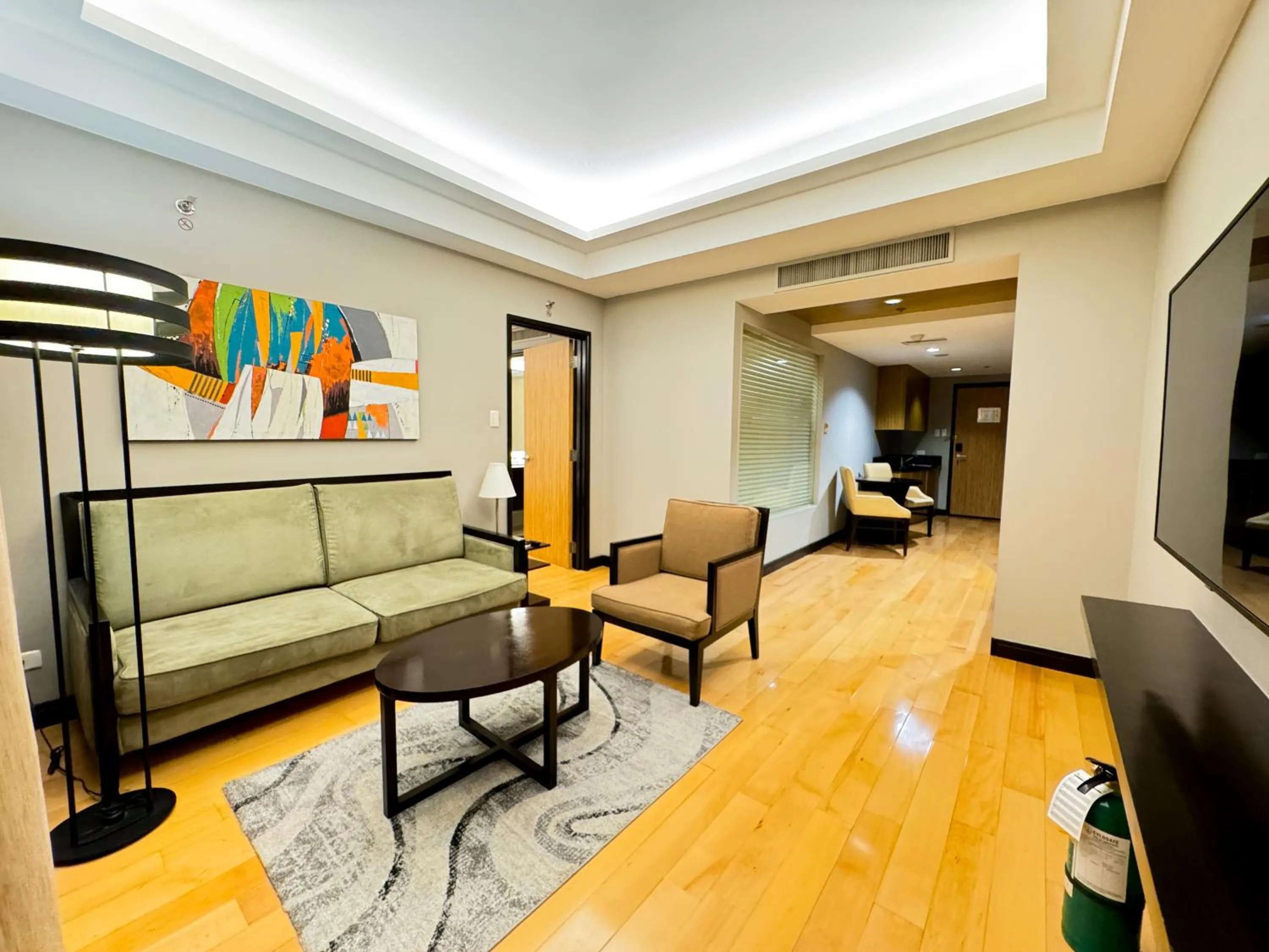 Living room in The Bellevue Manila