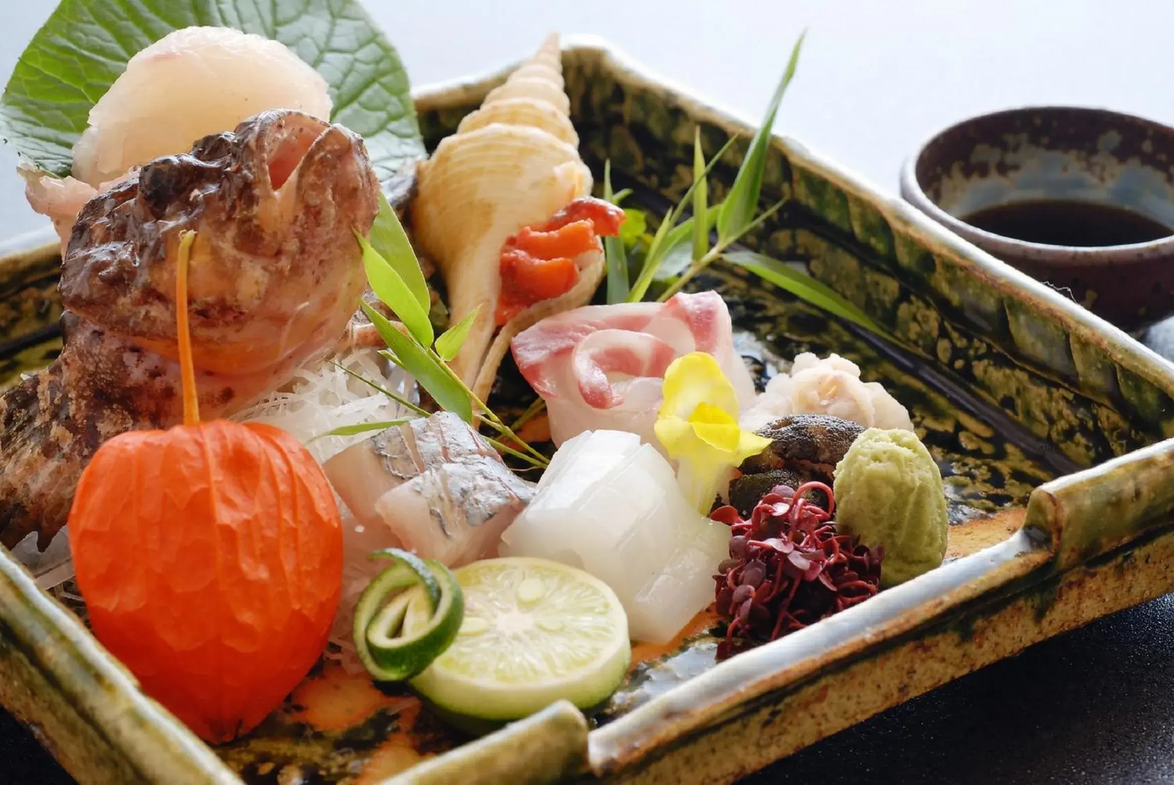 Food close-up in Funaya Food close-up in Funaya