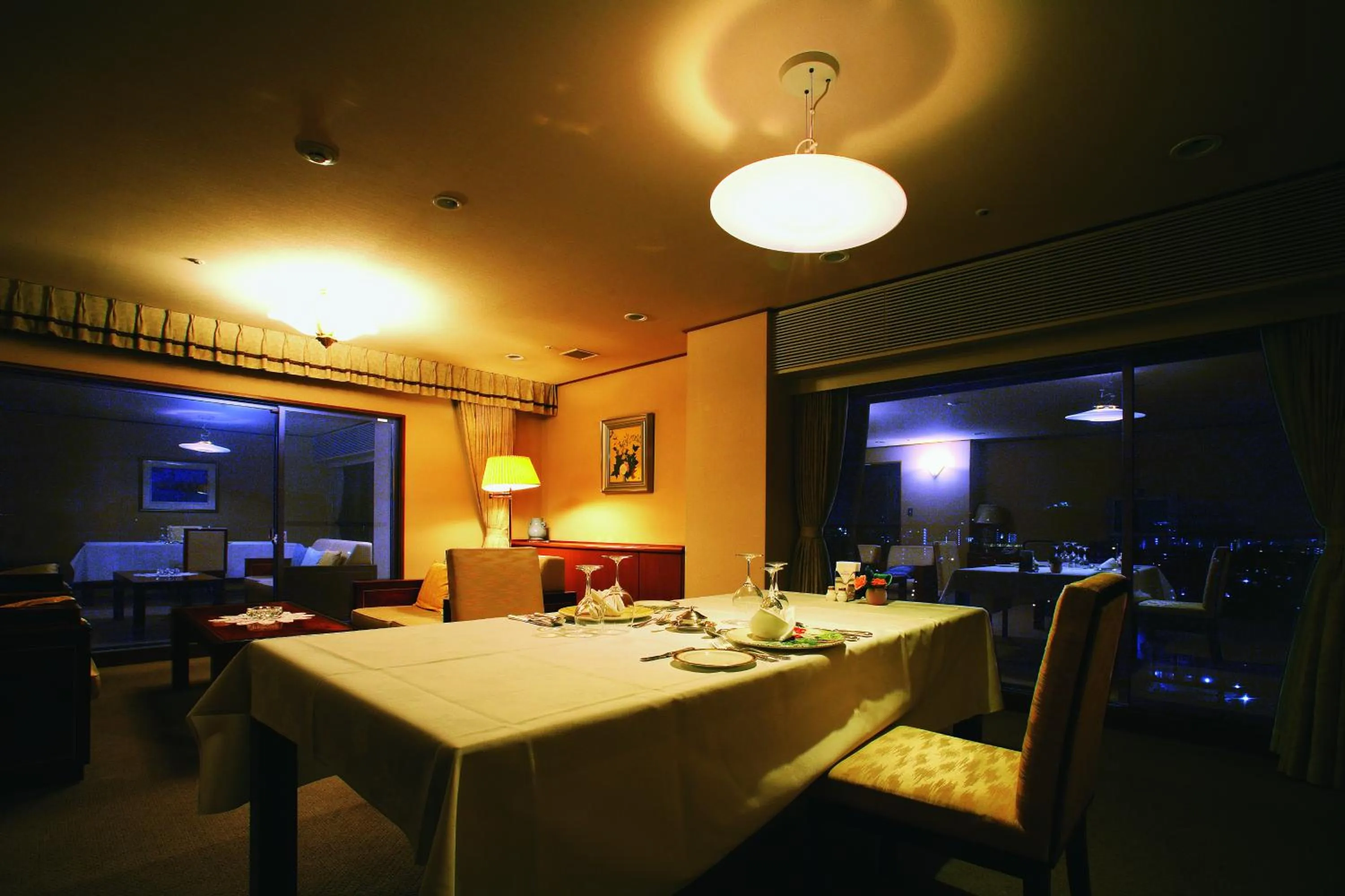 Dining area in Funaya