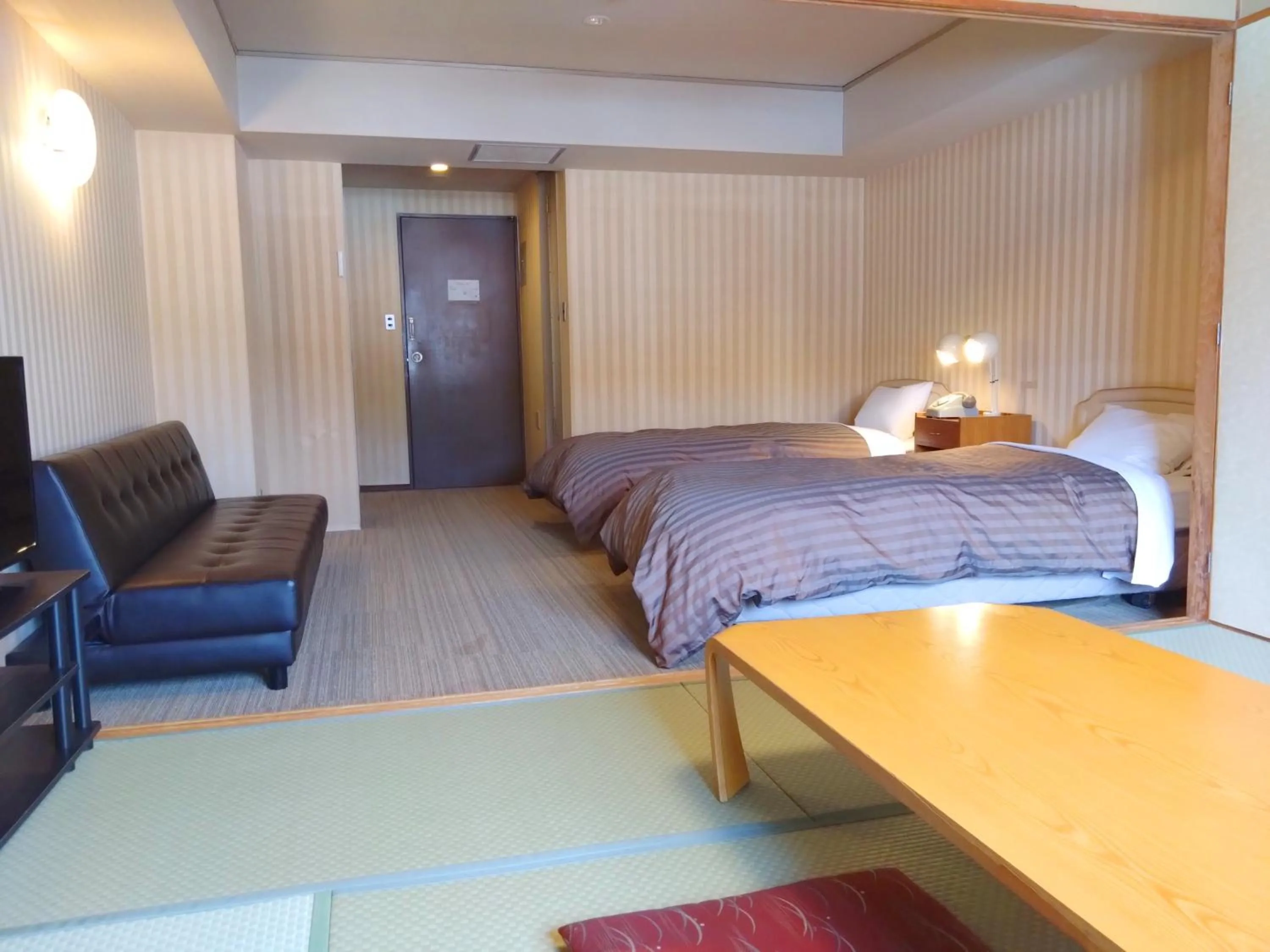 Bed in Shirakabako View Hotel