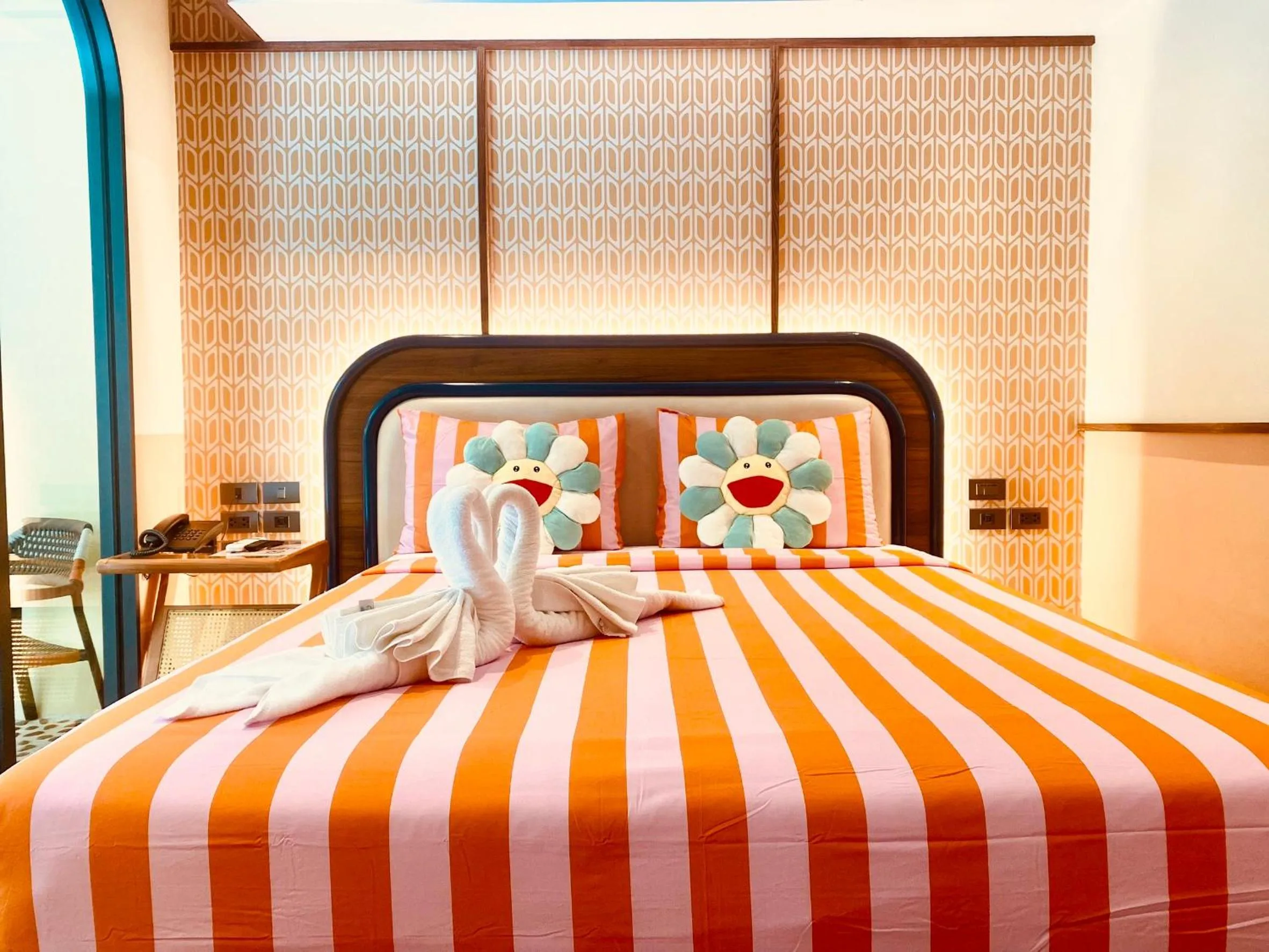 Bed in Miami Hotel Bangkok