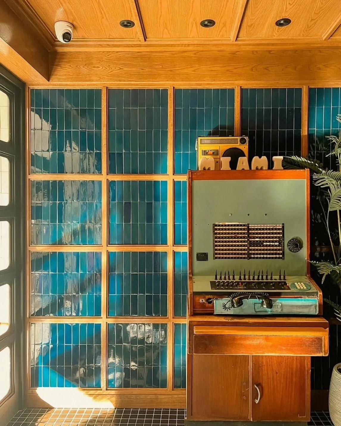 Decorative detail in Miami Hotel Bangkok