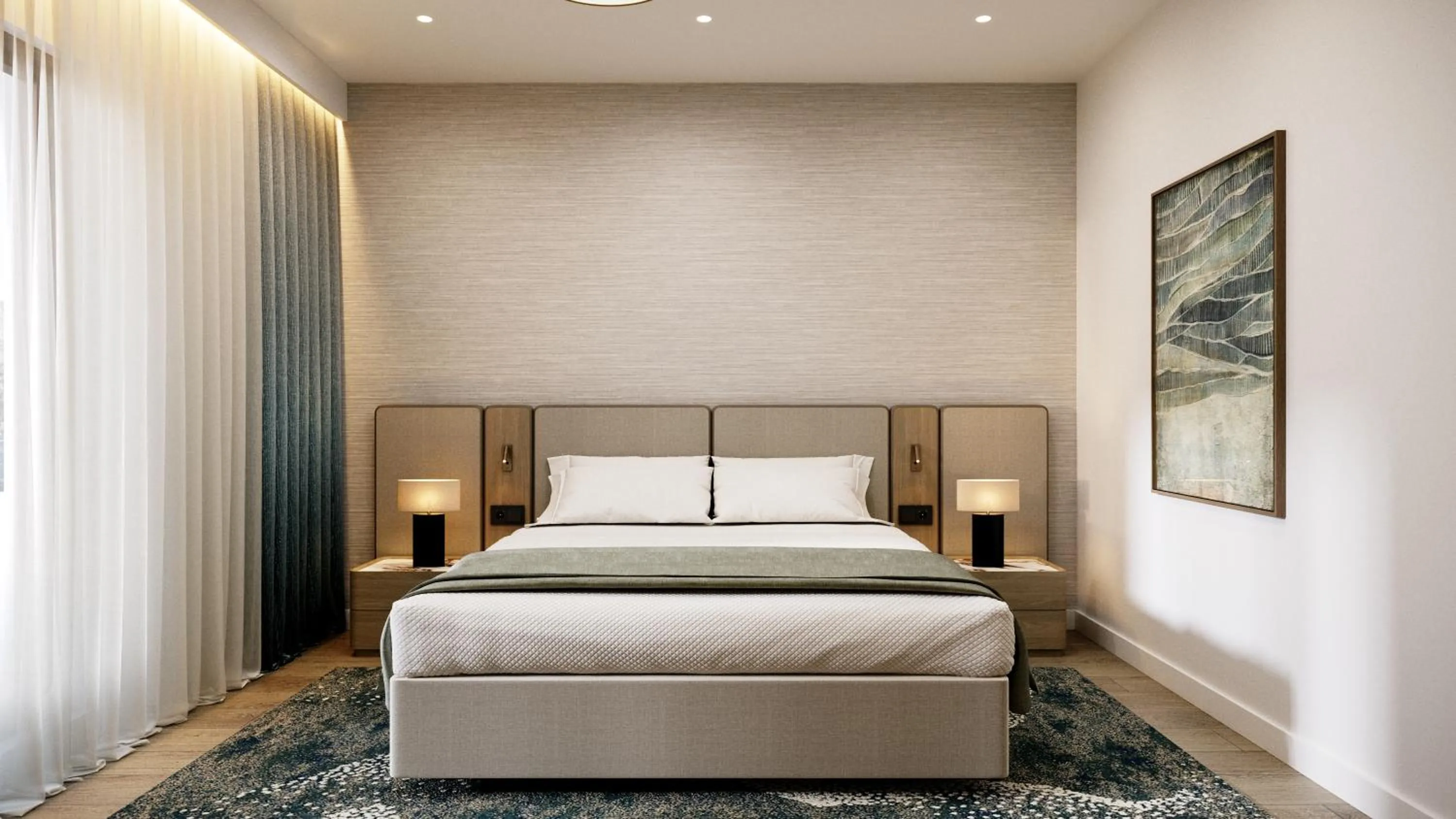 Bed in Hotel Harmony by Aycon