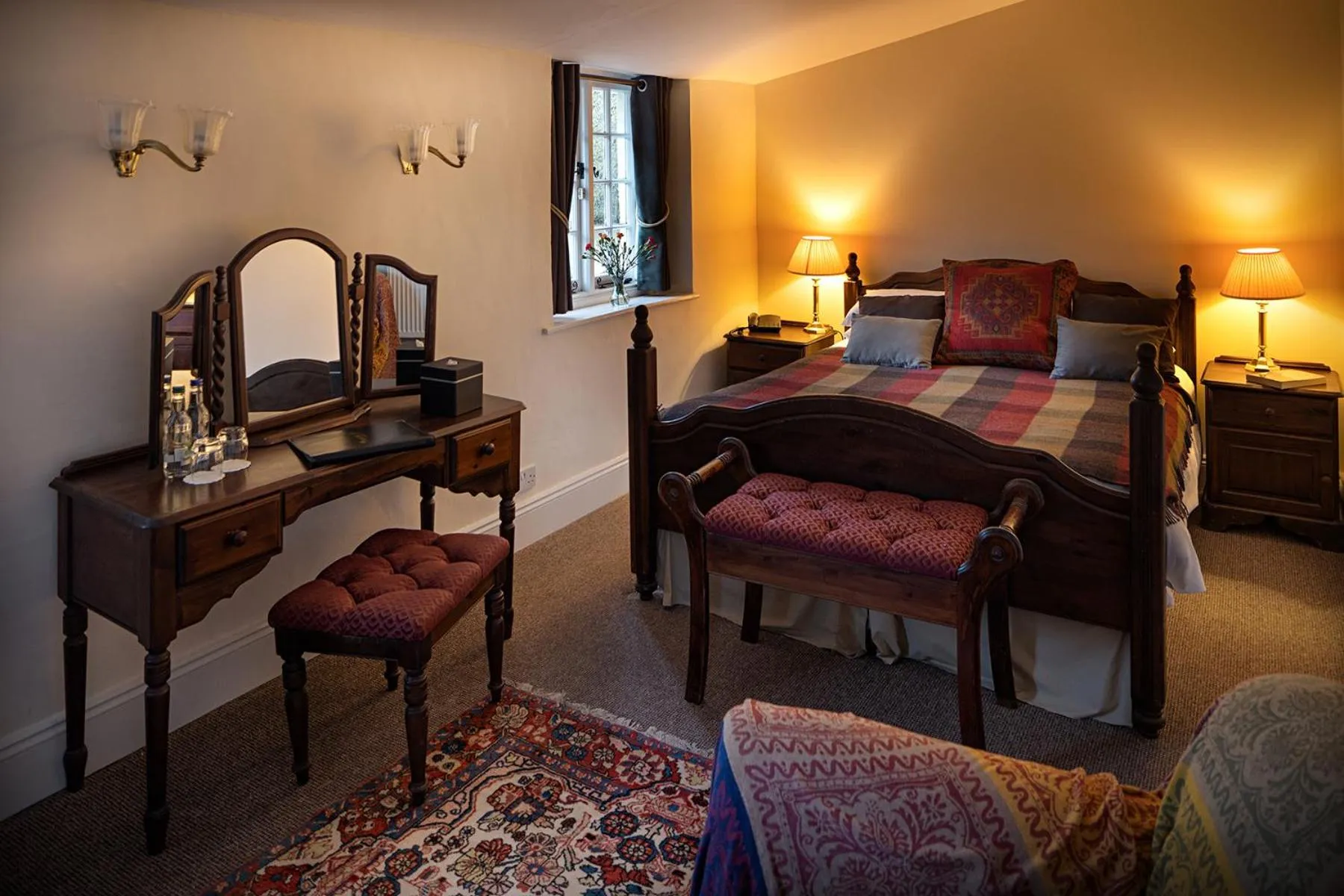 Bed in The Royal Oak Exmoor