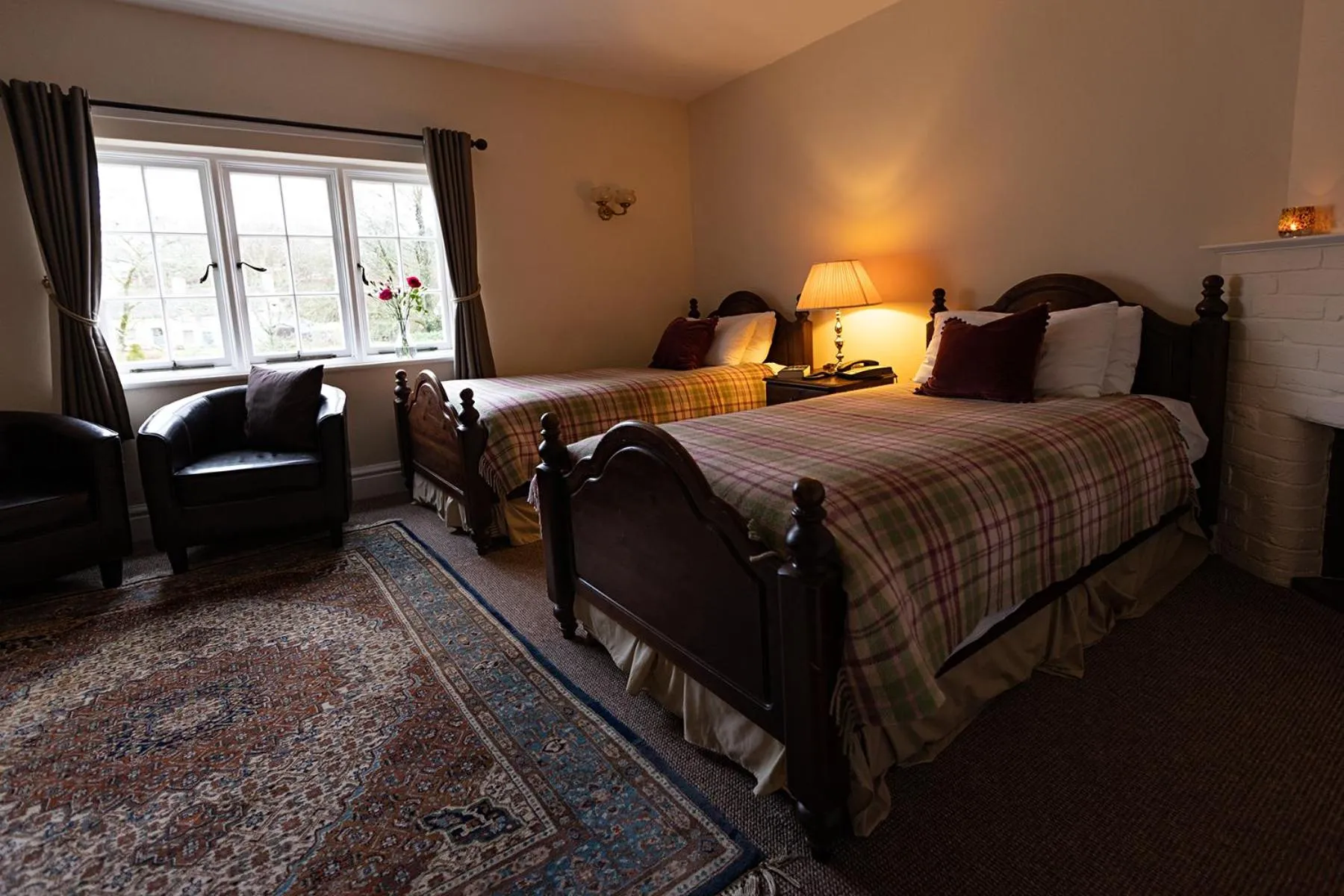 Bed in The Royal Oak Exmoor