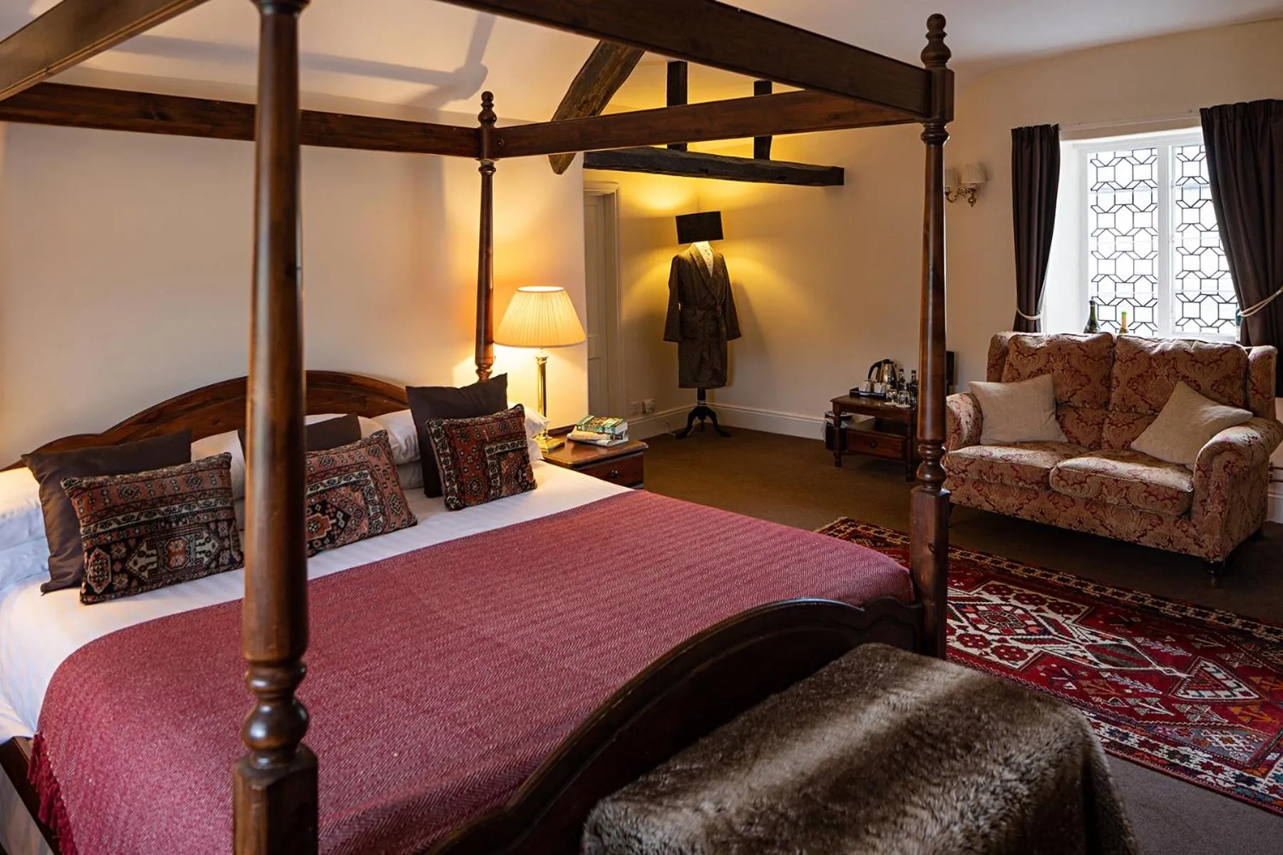 Bed in The Royal Oak Exmoor