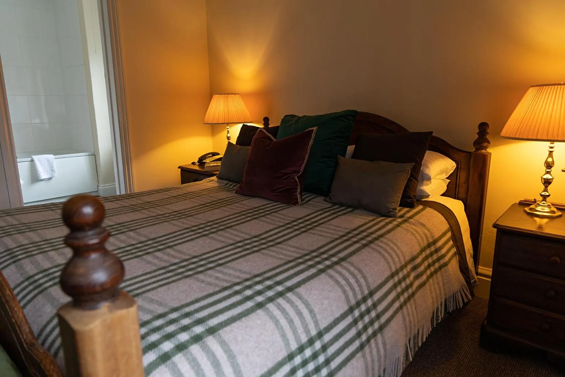 Bed in The Royal Oak Exmoor