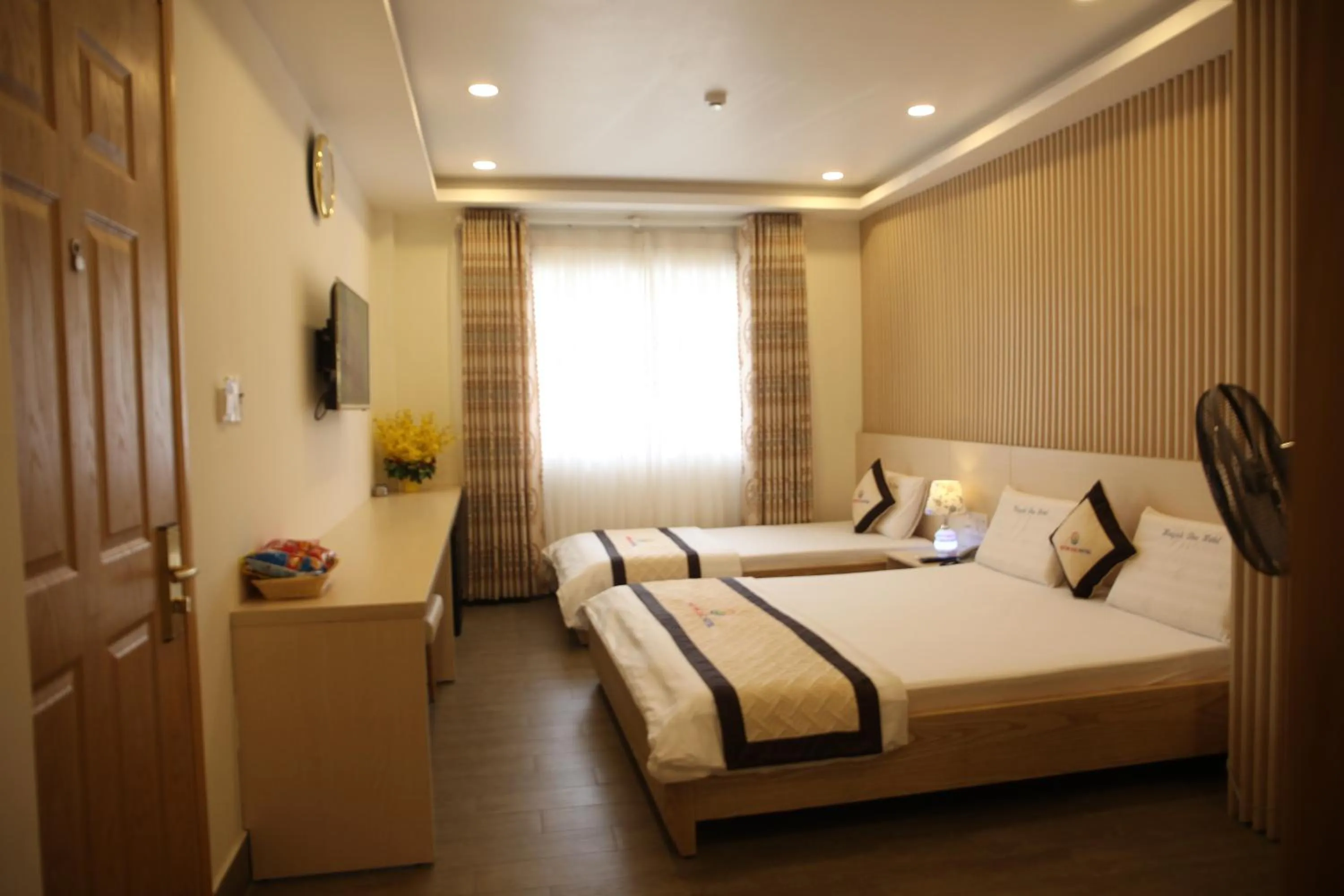 Bed in Huynh Duc 2 Hotel