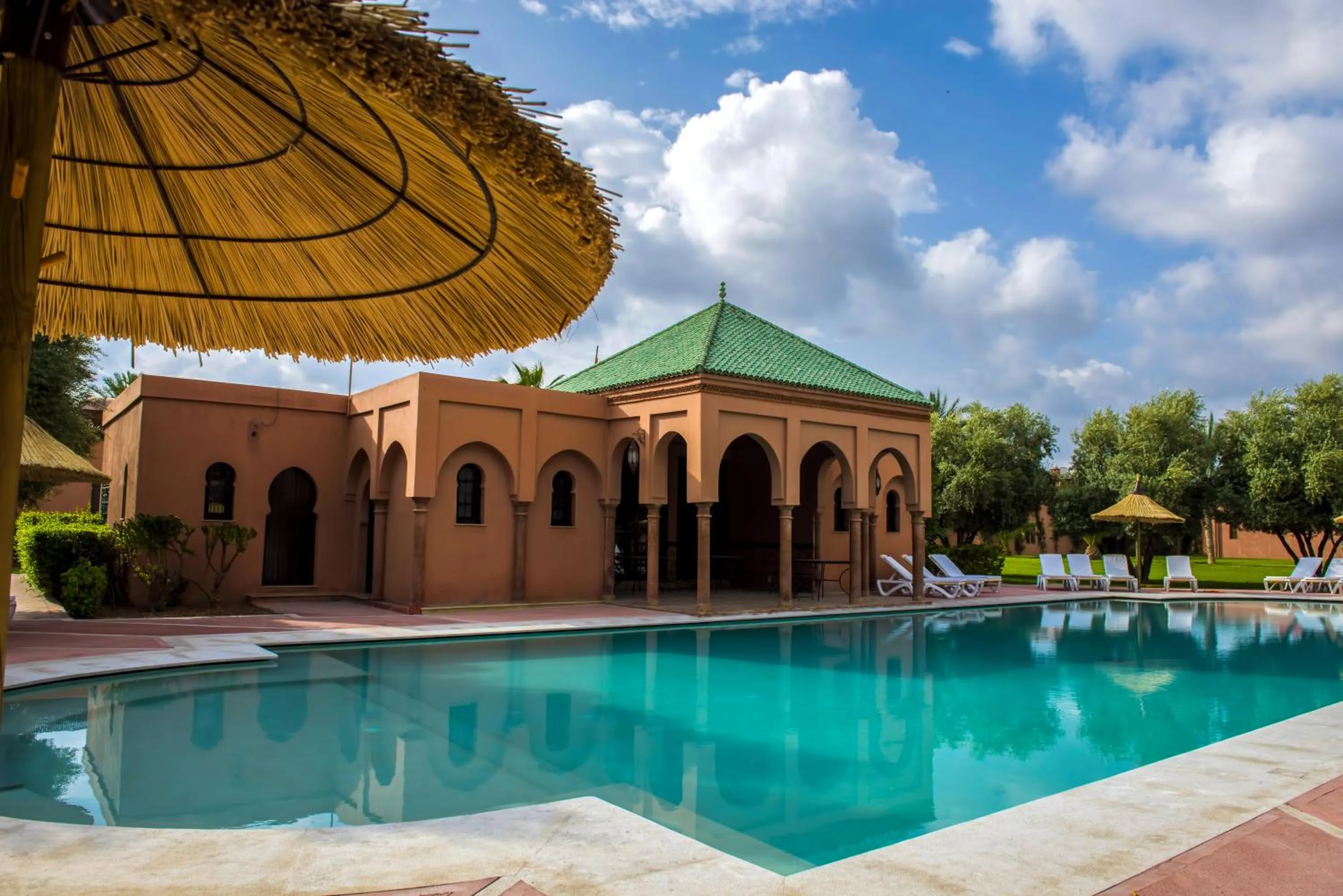 Pool view in Maison Ayda