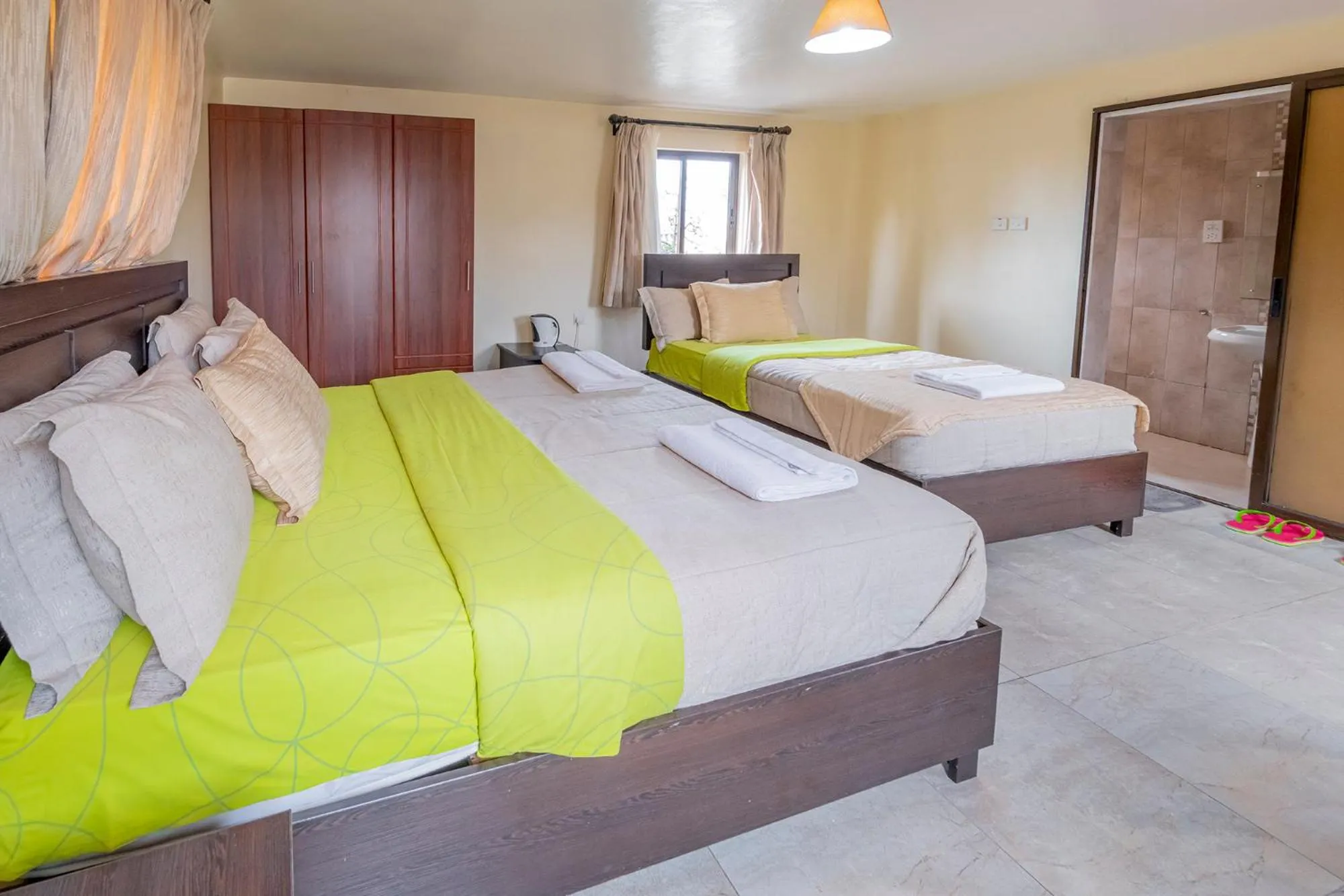 Bed in Joy Palace Hotel