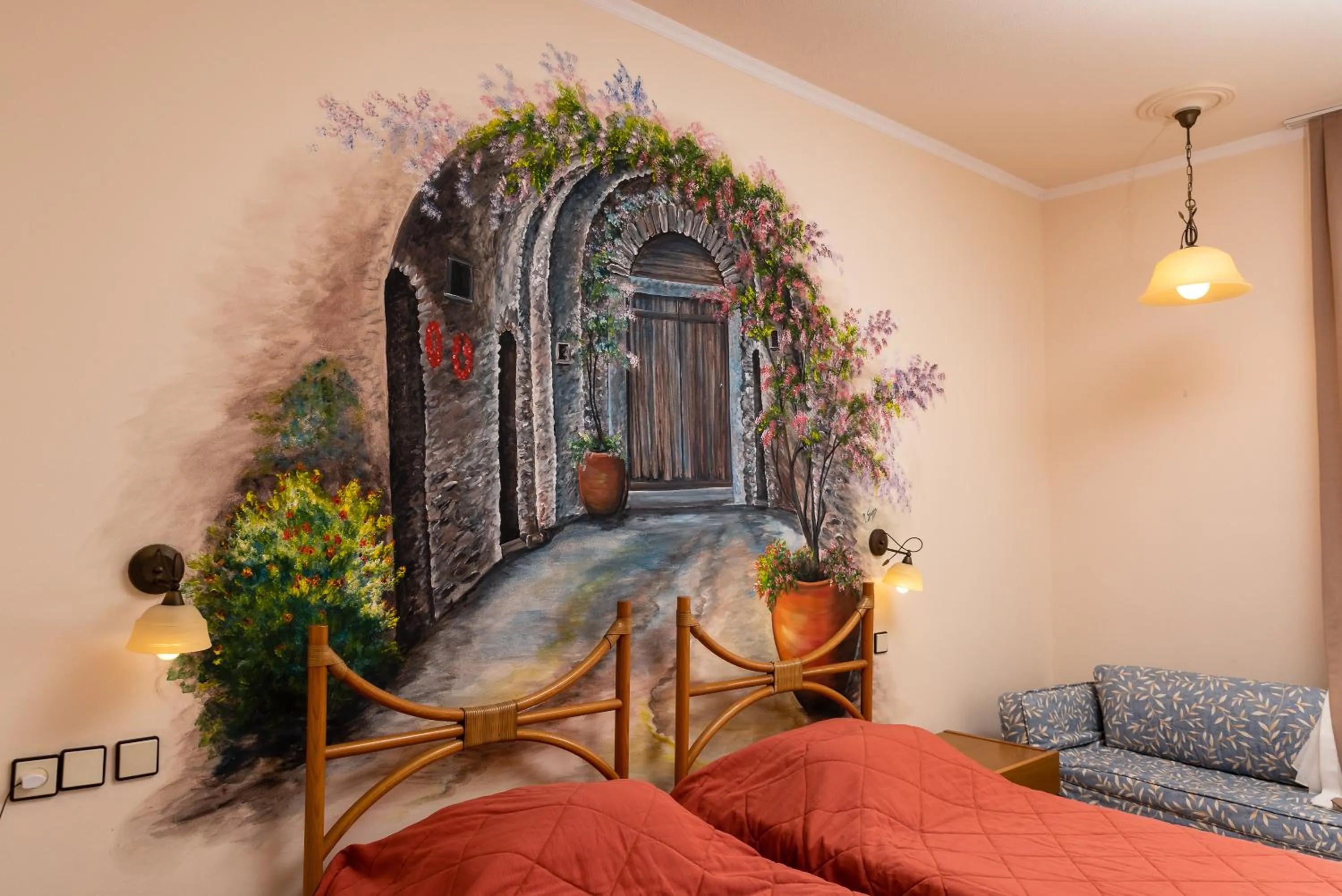 Bed in Golden Sand Hotel