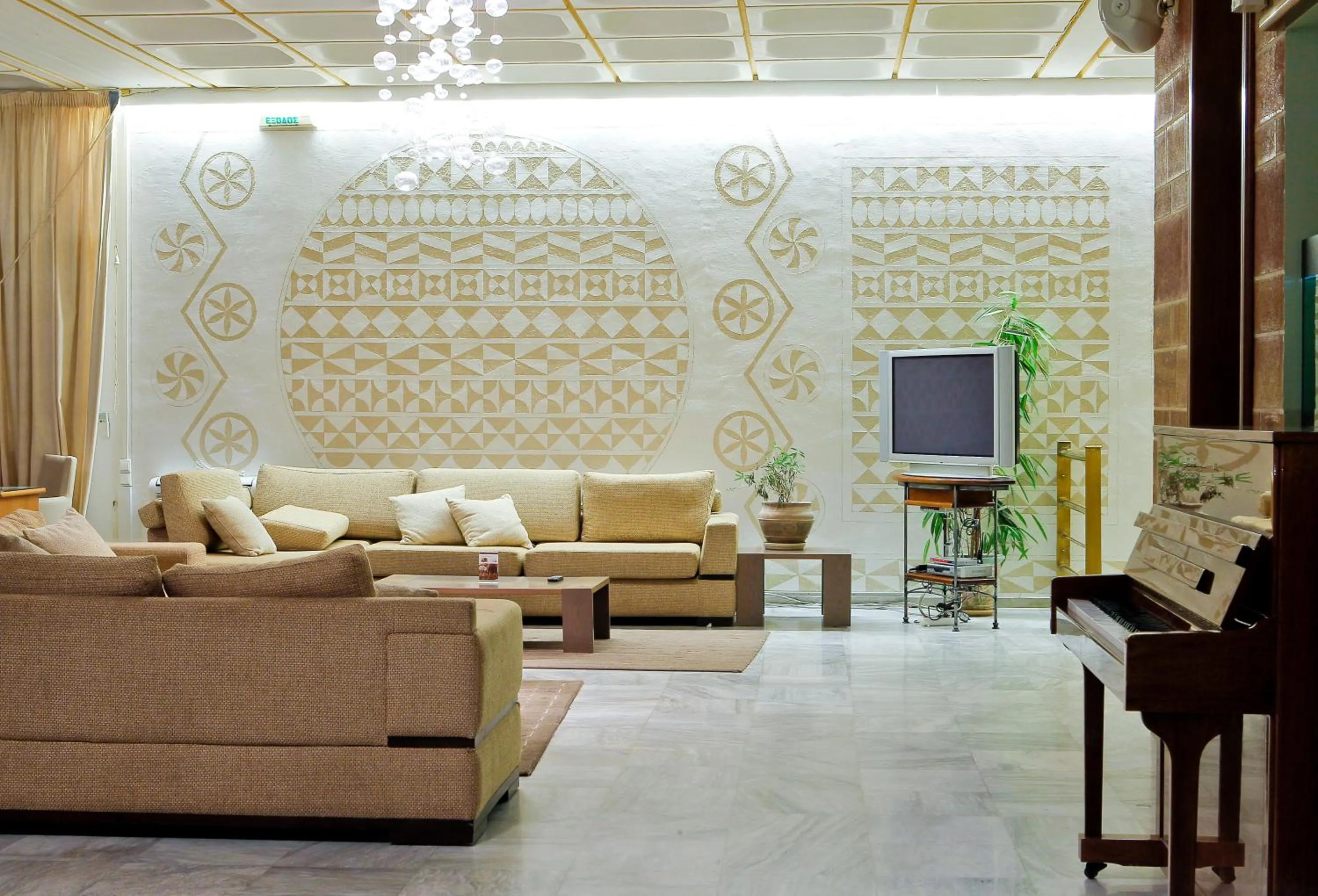 Lobby or reception in Golden Sand Hotel