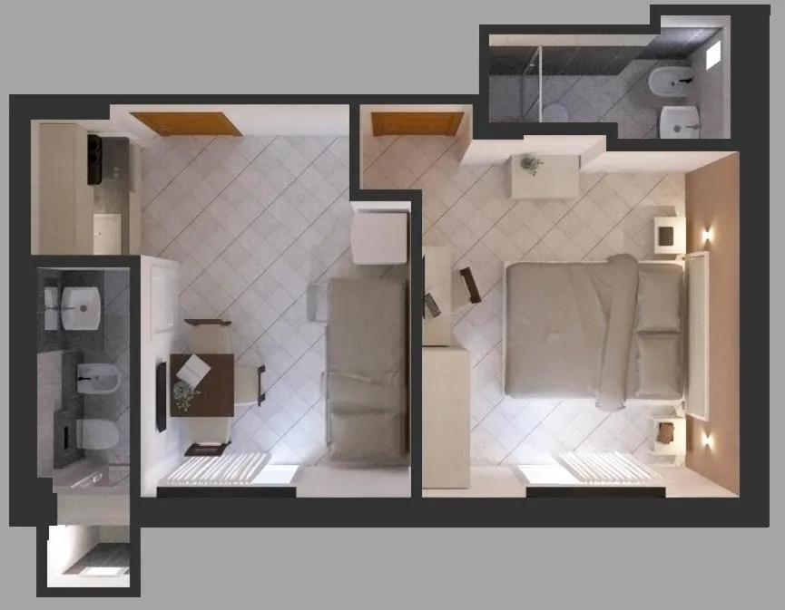 Floor plan in Residence Hotel Mizar