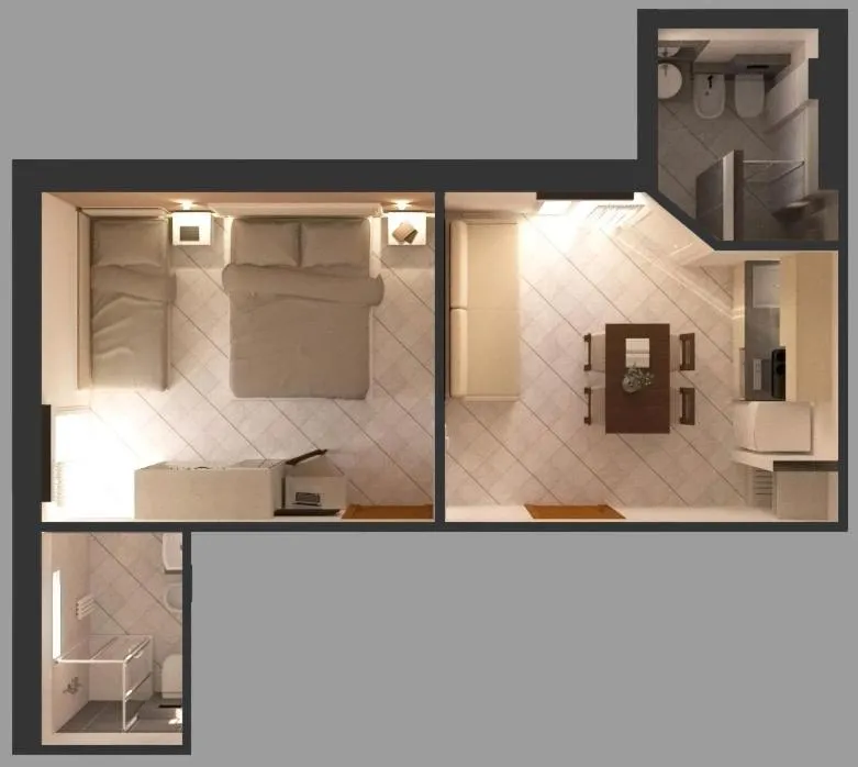 Floor plan in Residence Hotel Mizar