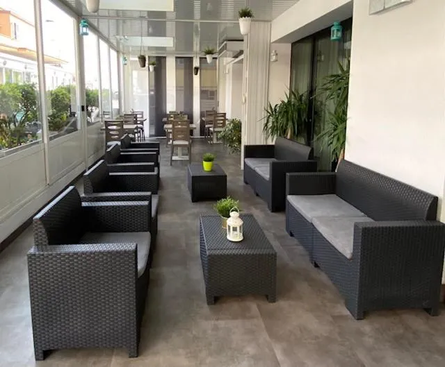 Patio in Residence Hotel Mizar