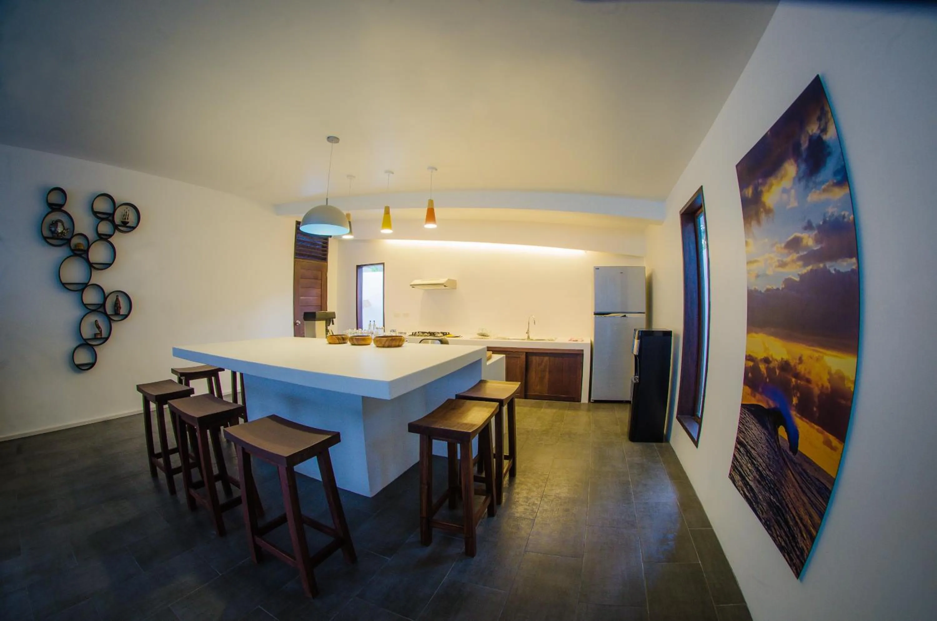 Communal kitchen in Palaka Resort