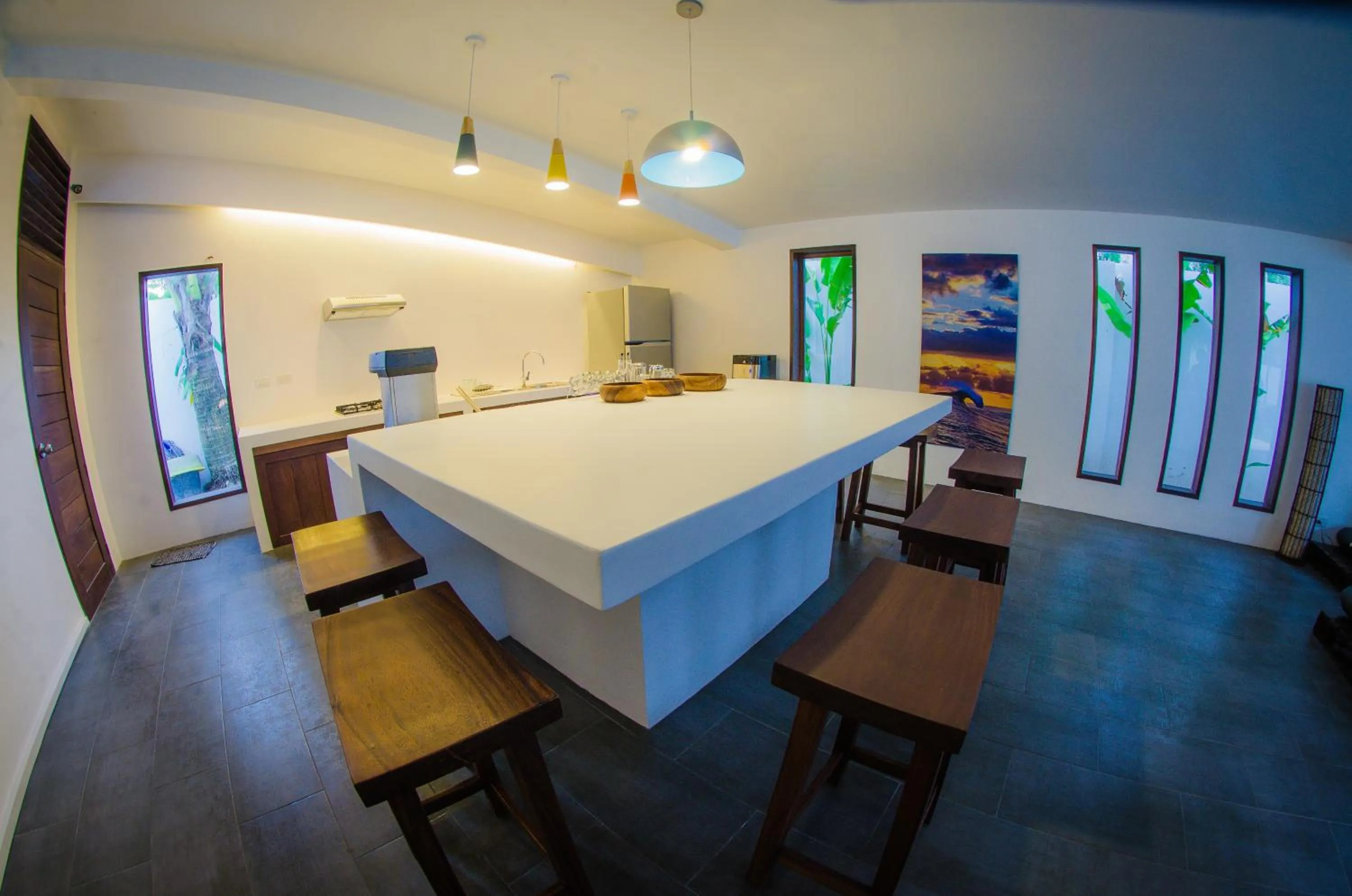 Communal kitchen in Palaka Resort