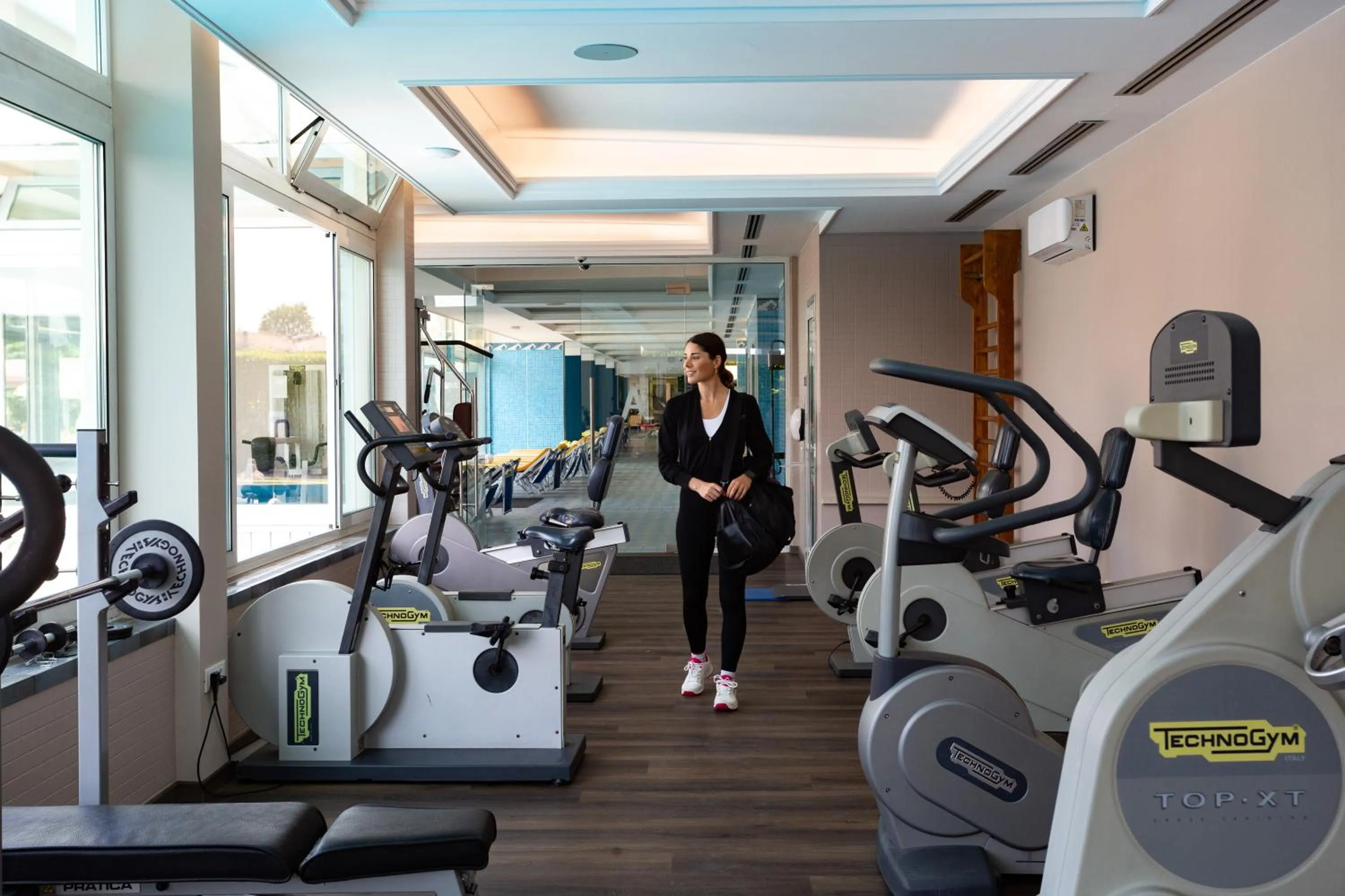 Fitness centre/facilities in Hotel Terme Antoniano