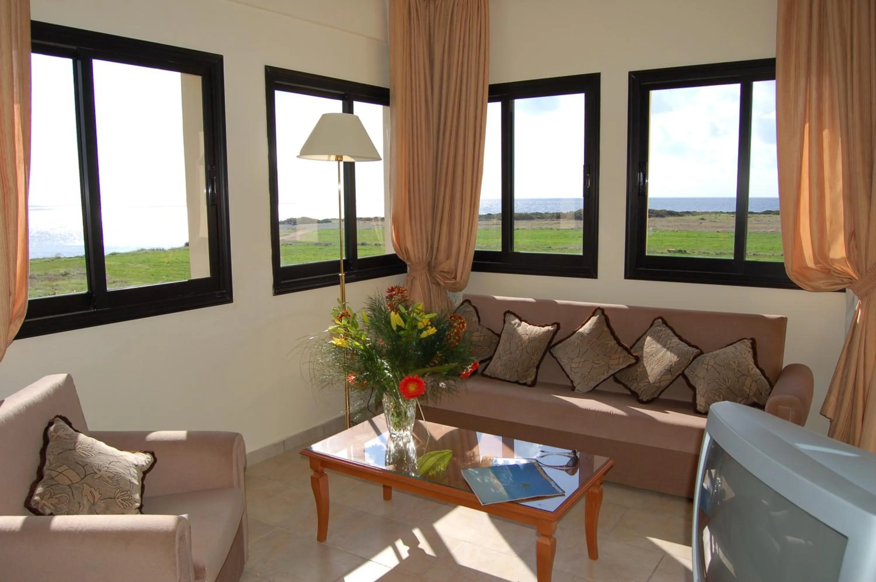 Living room in Panareti Coral Bay Villas
