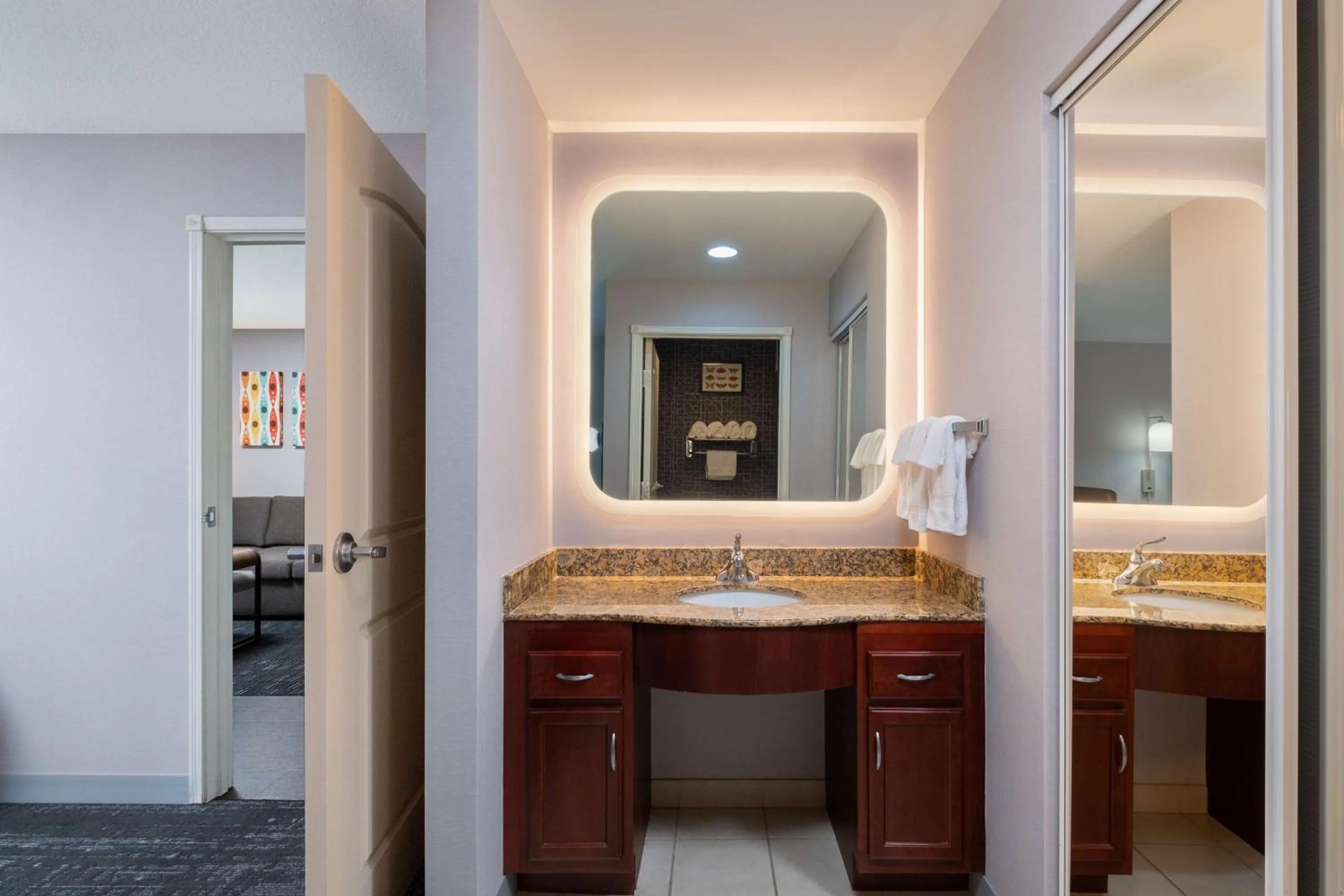 Bathroom in Homewood Suites Medford