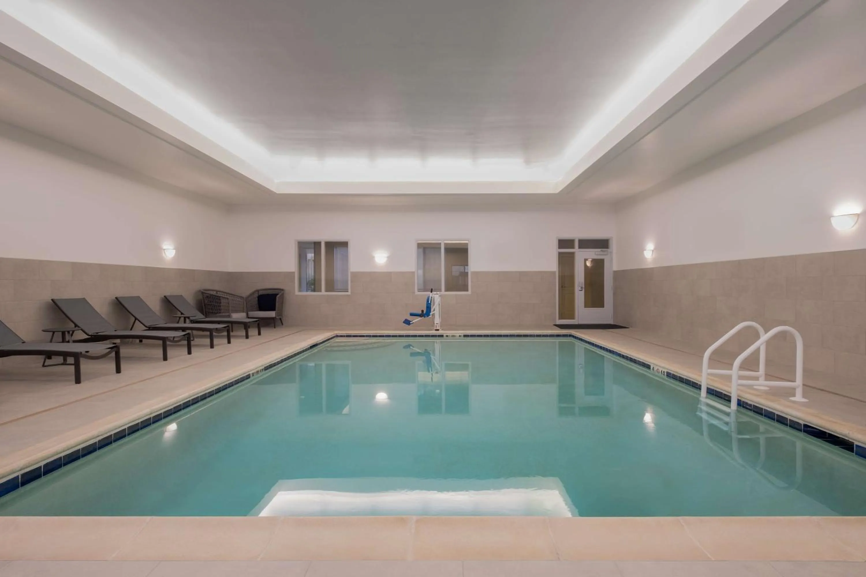 Pool view in Homewood Suites Medford