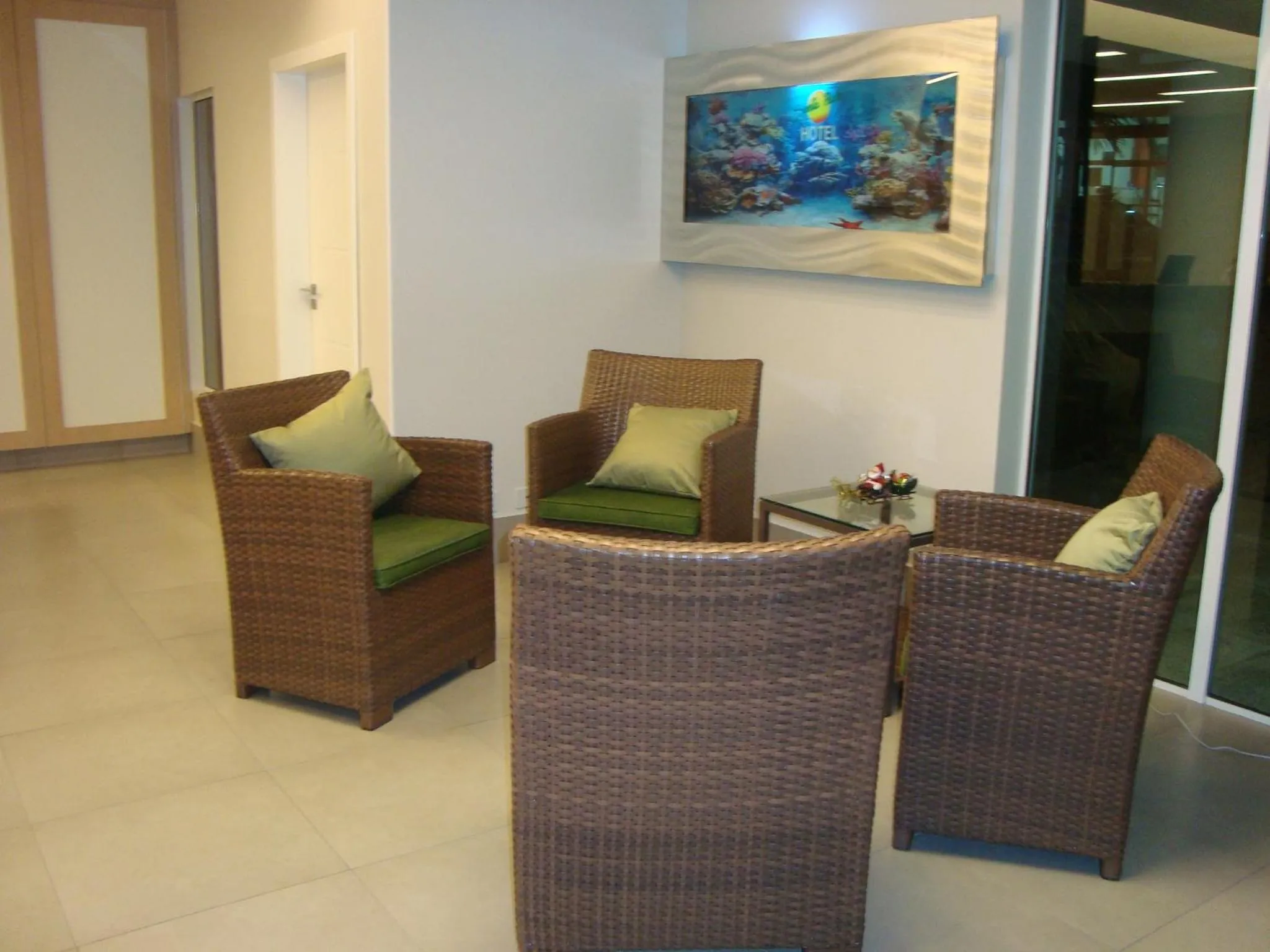 Seating area in Hotel Santa Paula