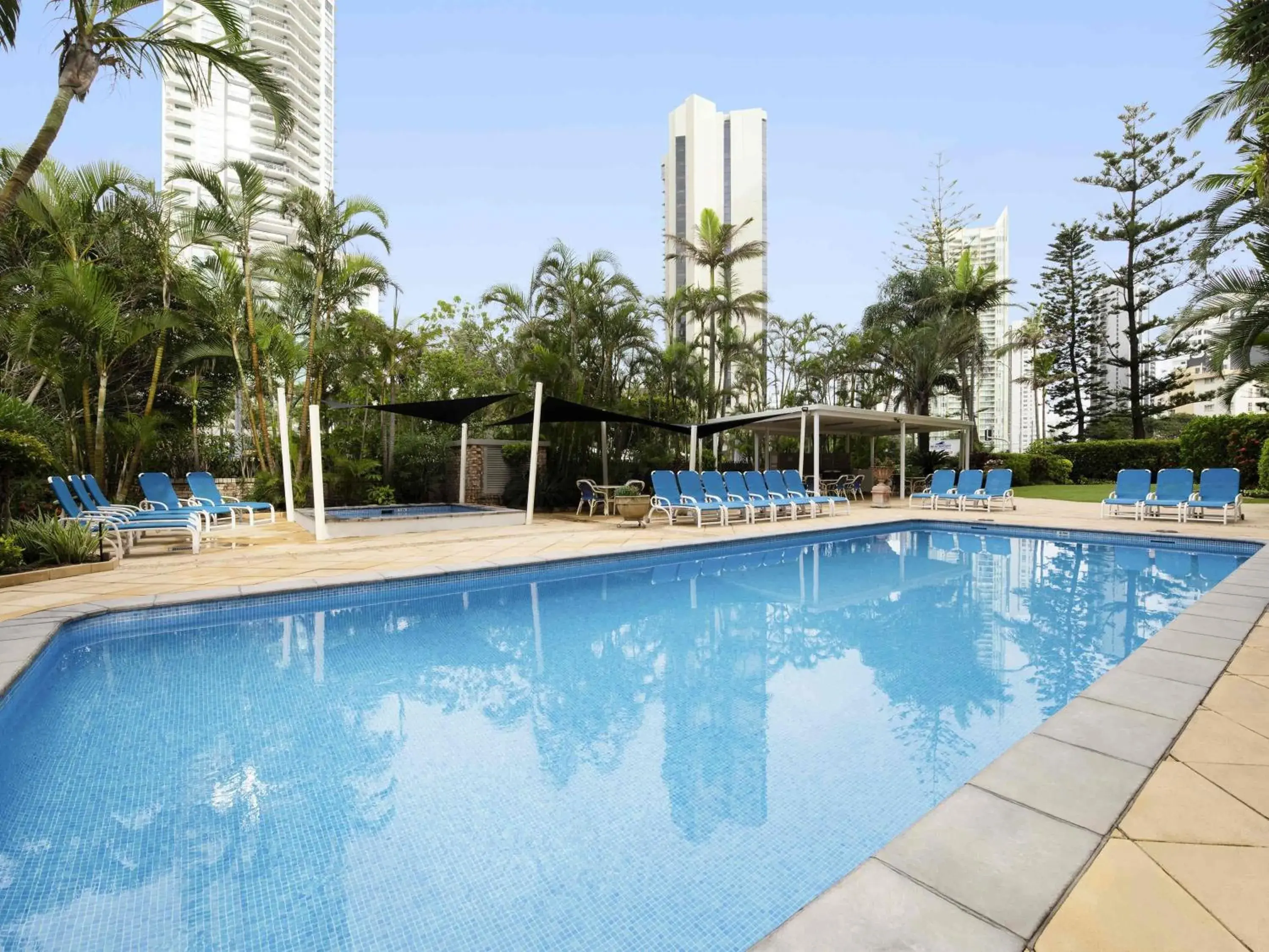 Pool view in BreakFree Beachpoint Pool view in BreakFree Beachpoint