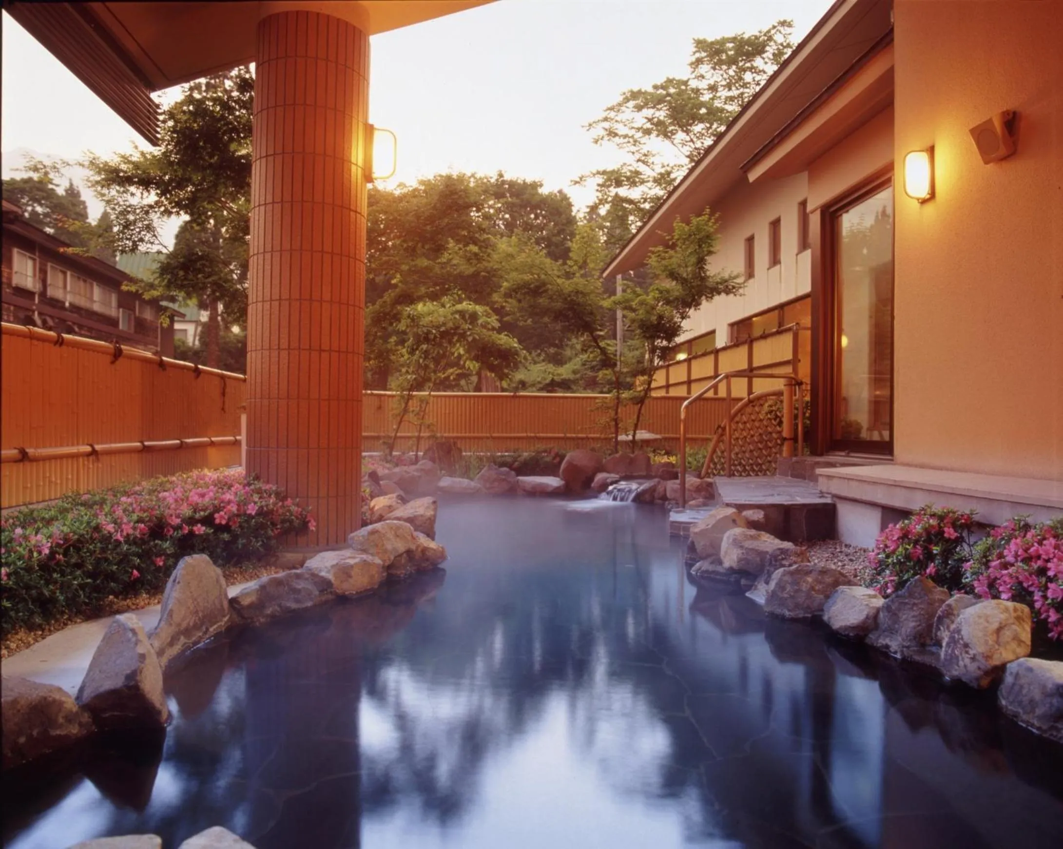 Hot Spring Bath in Akakura Hotel