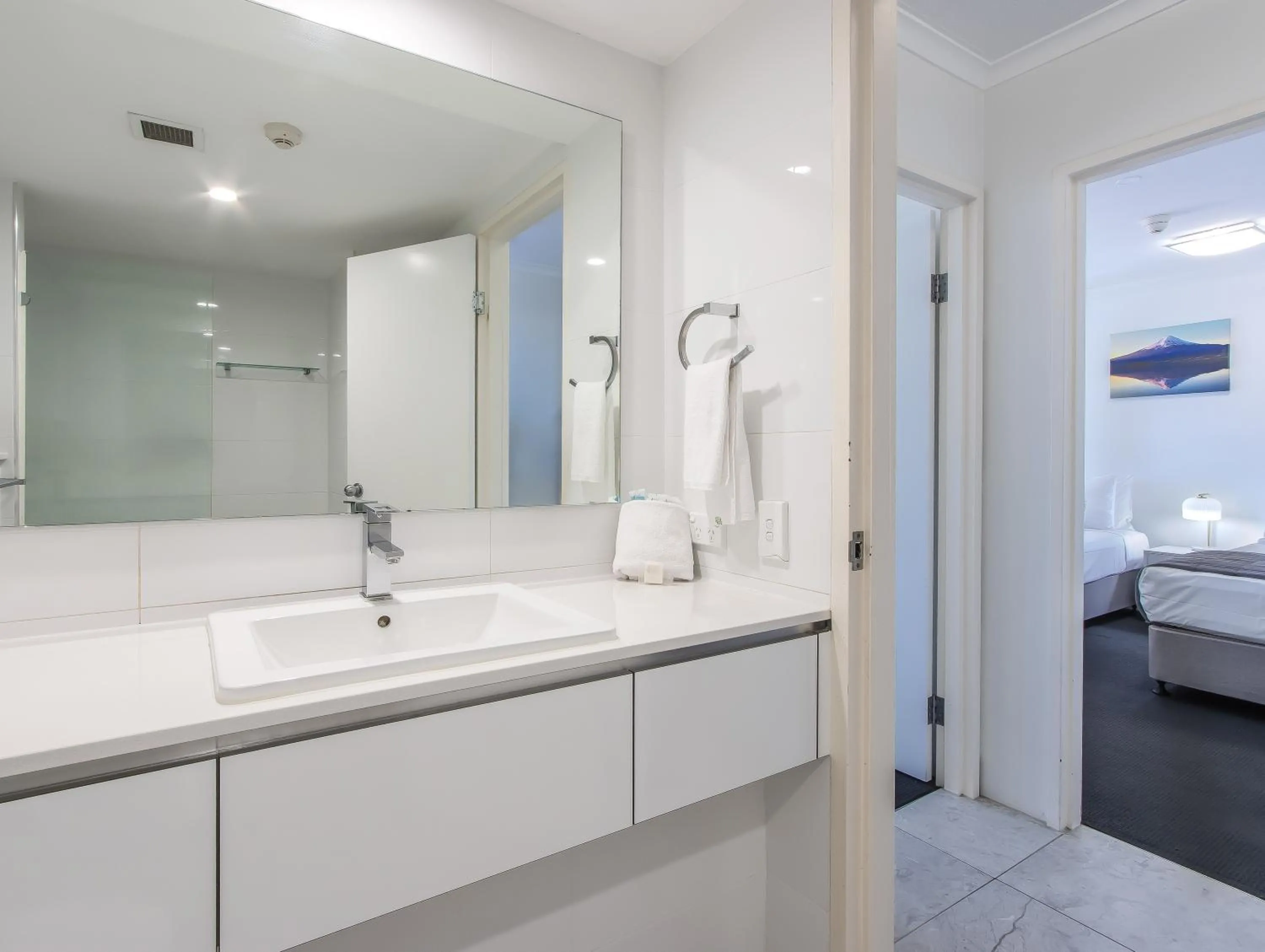 Bathroom, Bed in Neptune Resort