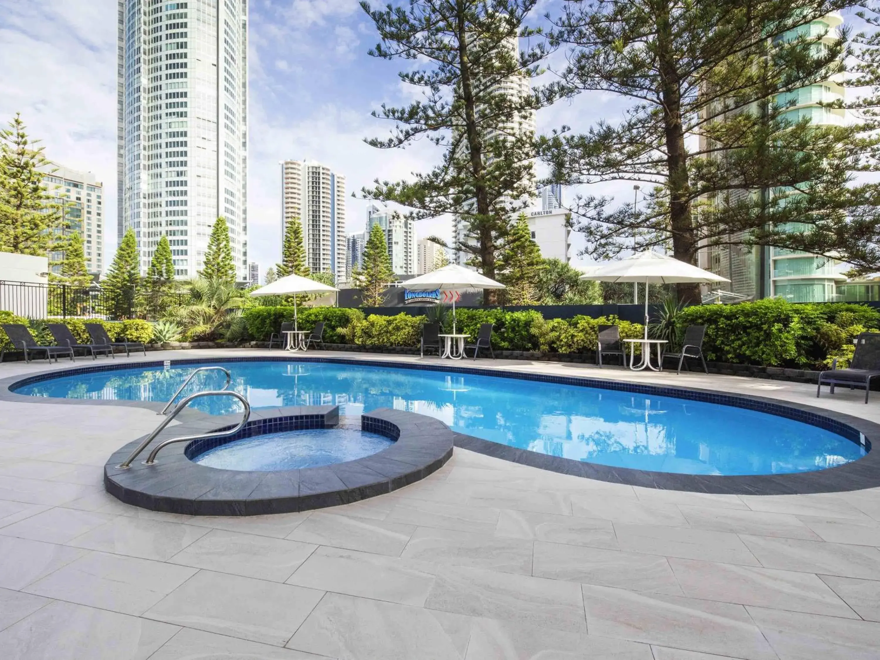 Property building in BreakFree Longbeach Resort Property building in BreakFree Longbeach Resort