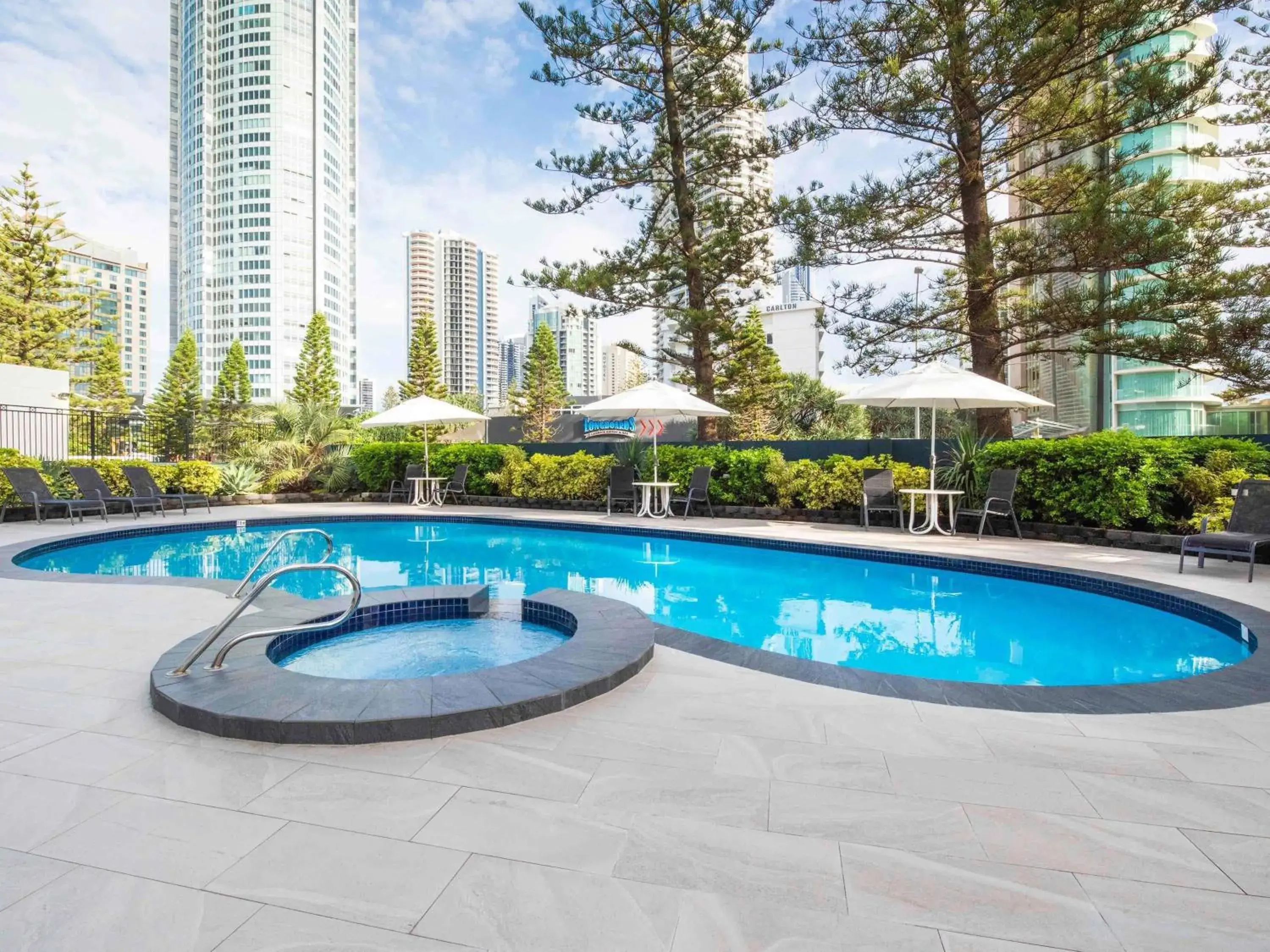 Property building in BreakFree Longbeach Resort Property building in BreakFree Longbeach Resort