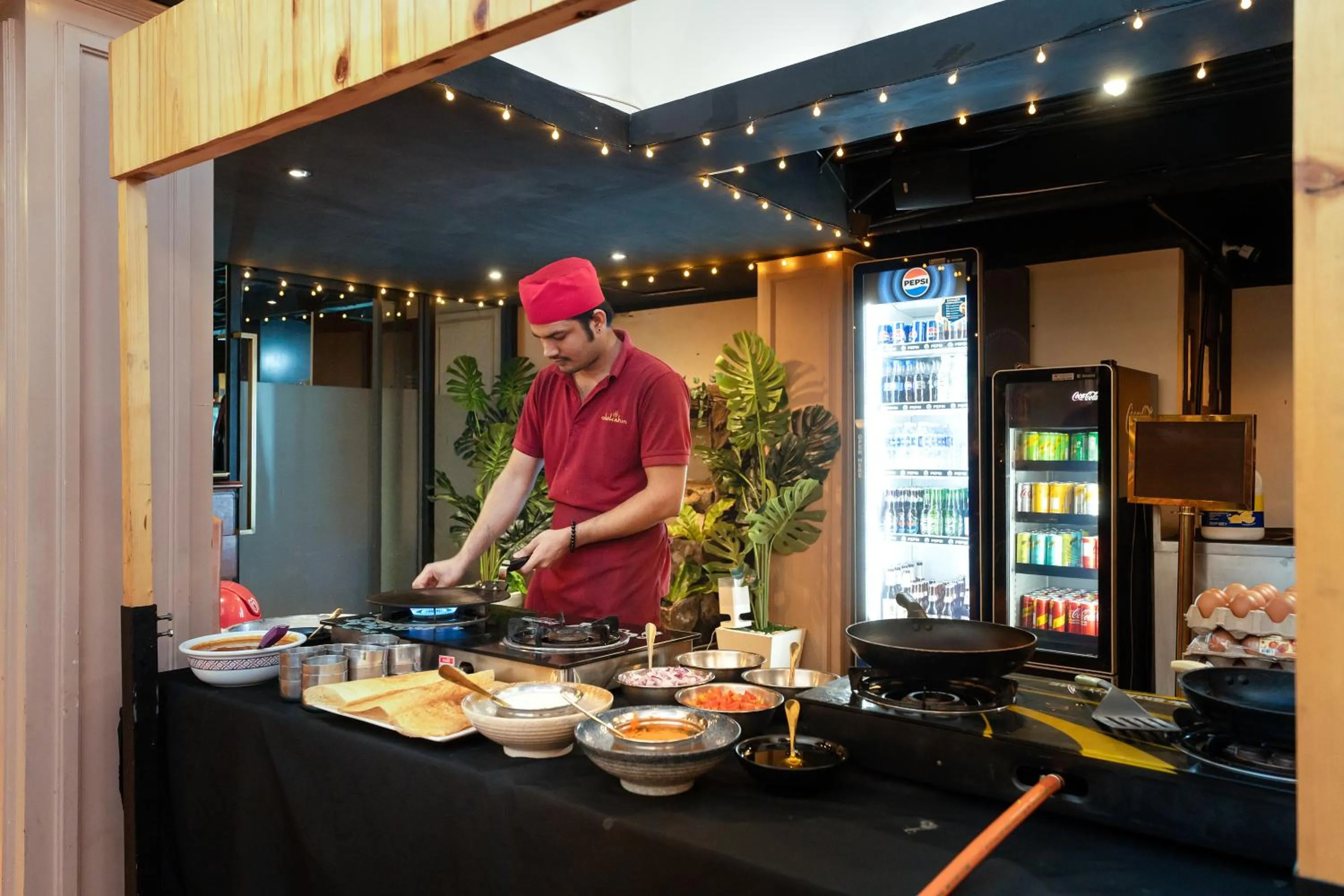 Buffet breakfast in Arawana Regency Park Sukhumvit