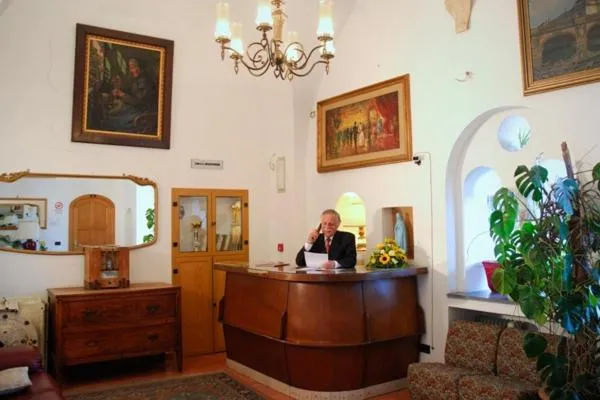 Lobby or reception in Albergo La Margherita