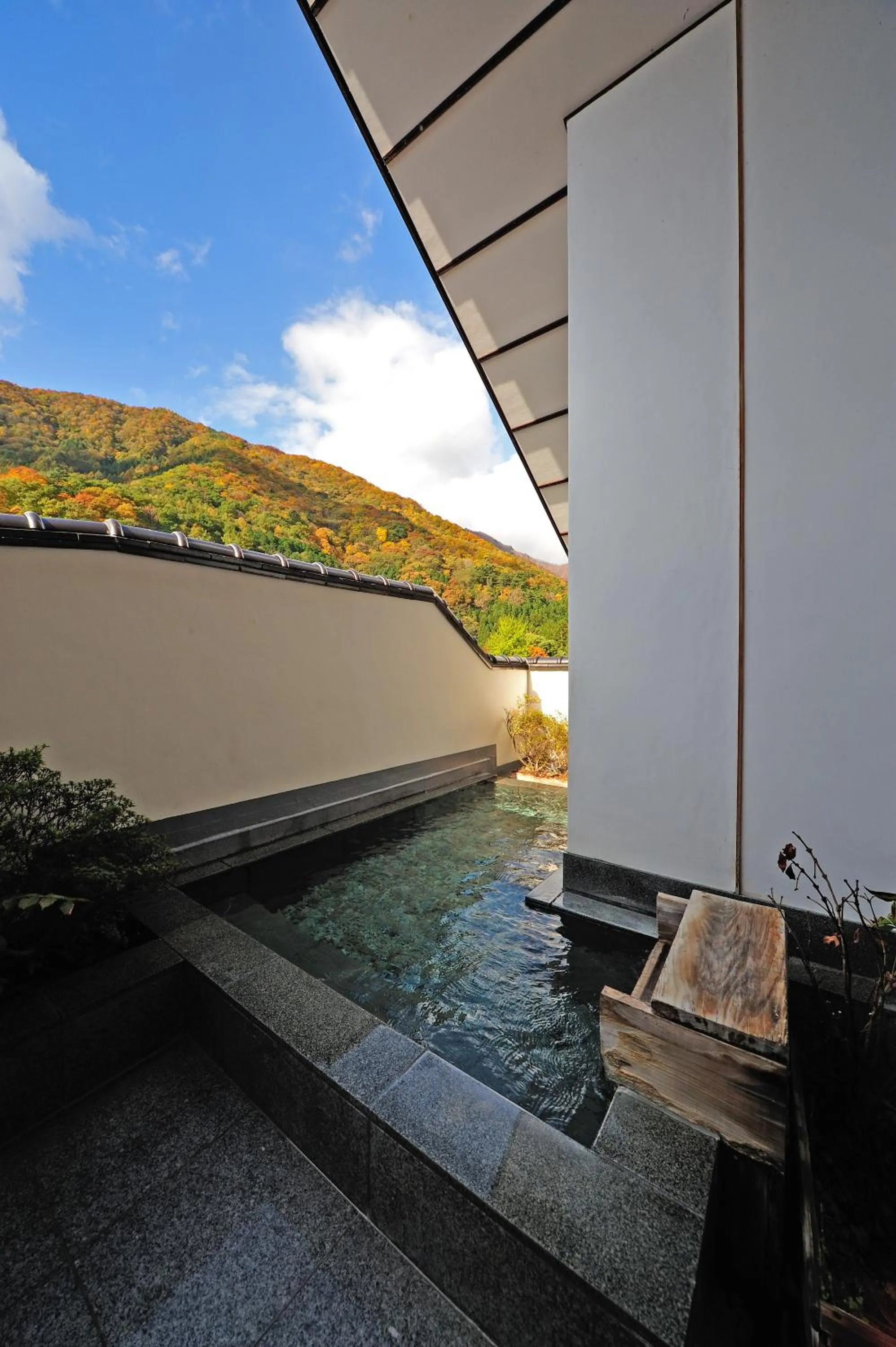 Hot Spring Bath in Ryokan Tanigawa