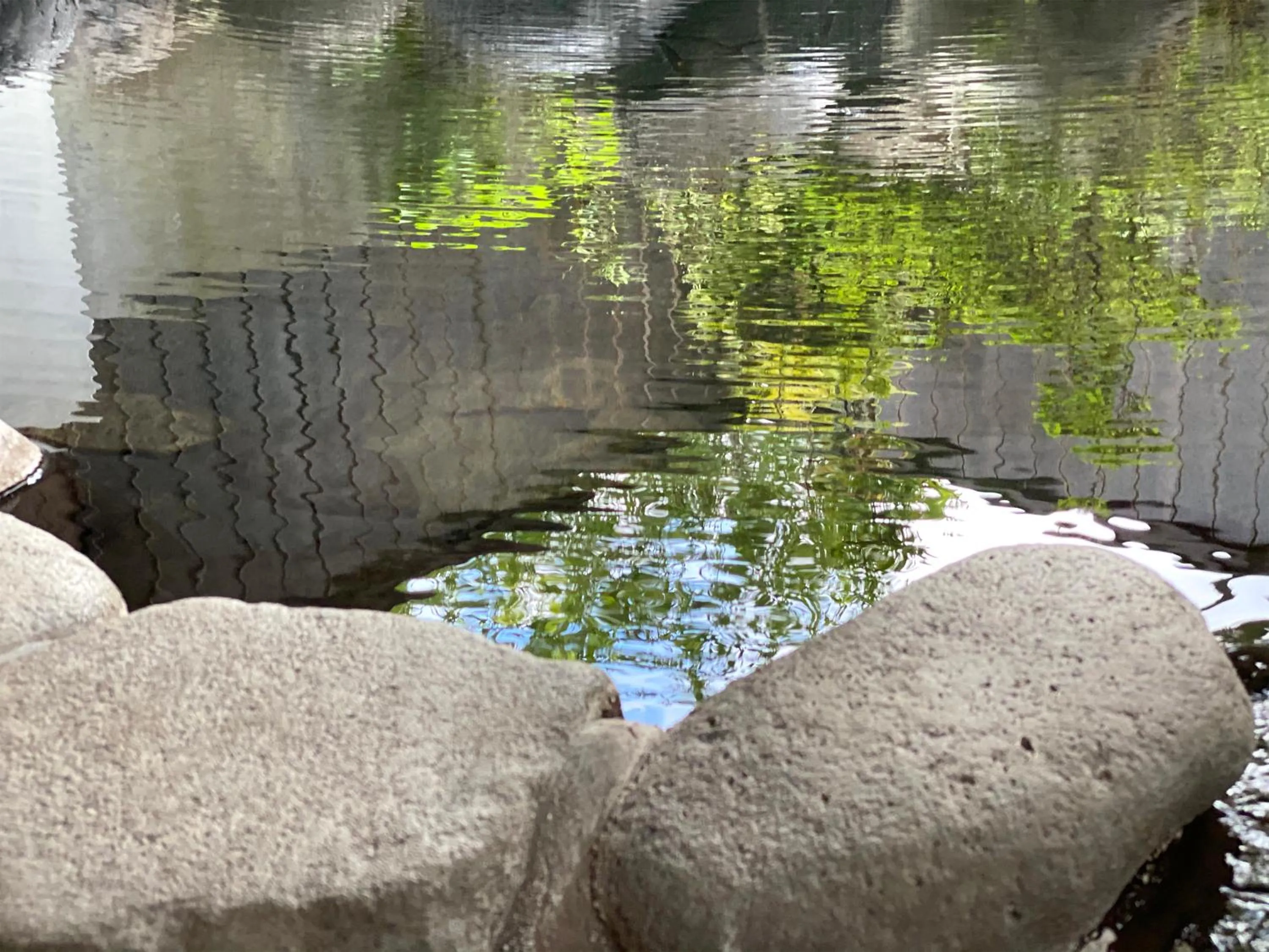 Open Air Bath in Yufuin Onsen Hasuwa Inn