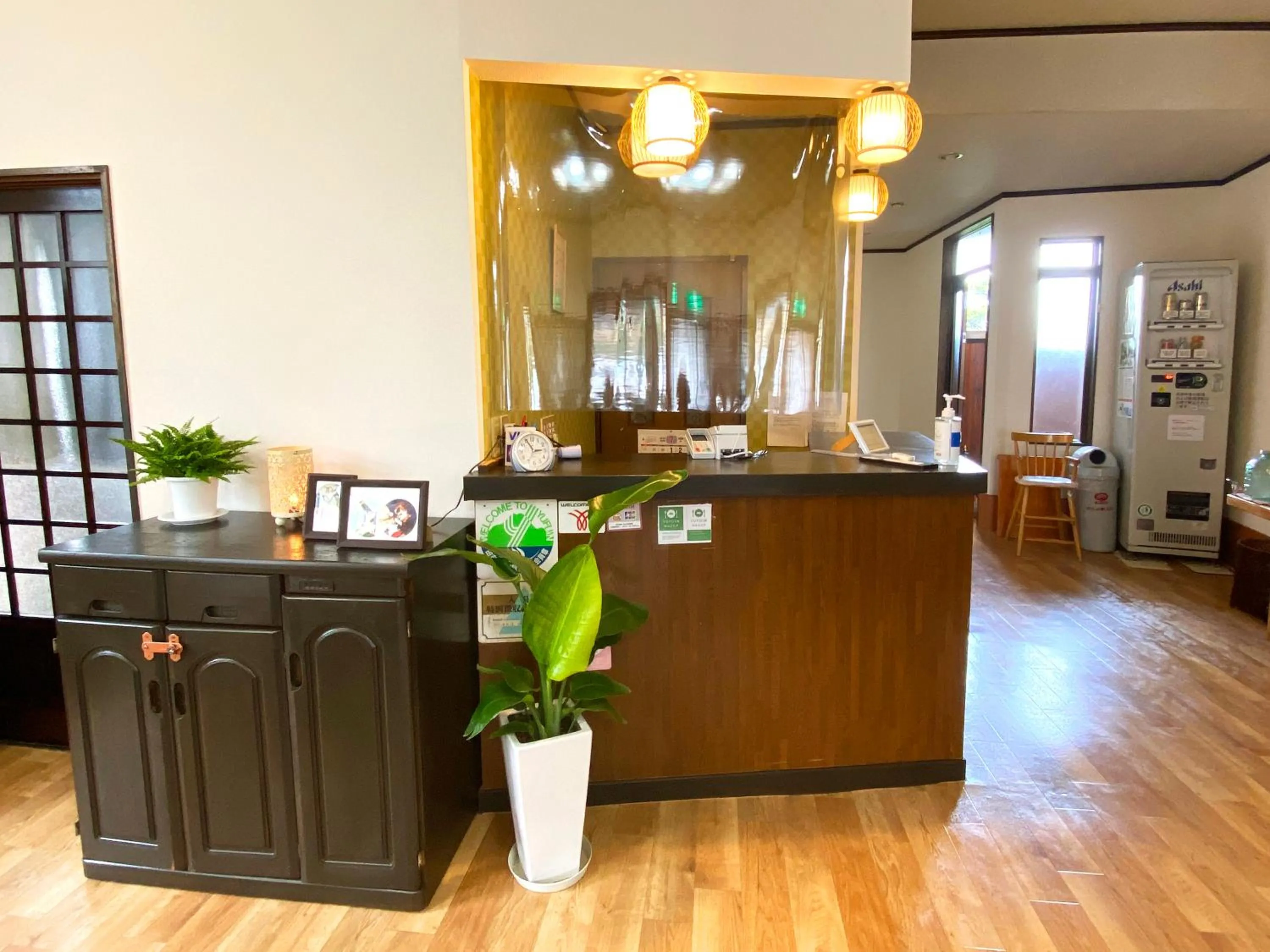 Lobby or reception in Yufuin Onsen Hasuwa Inn
