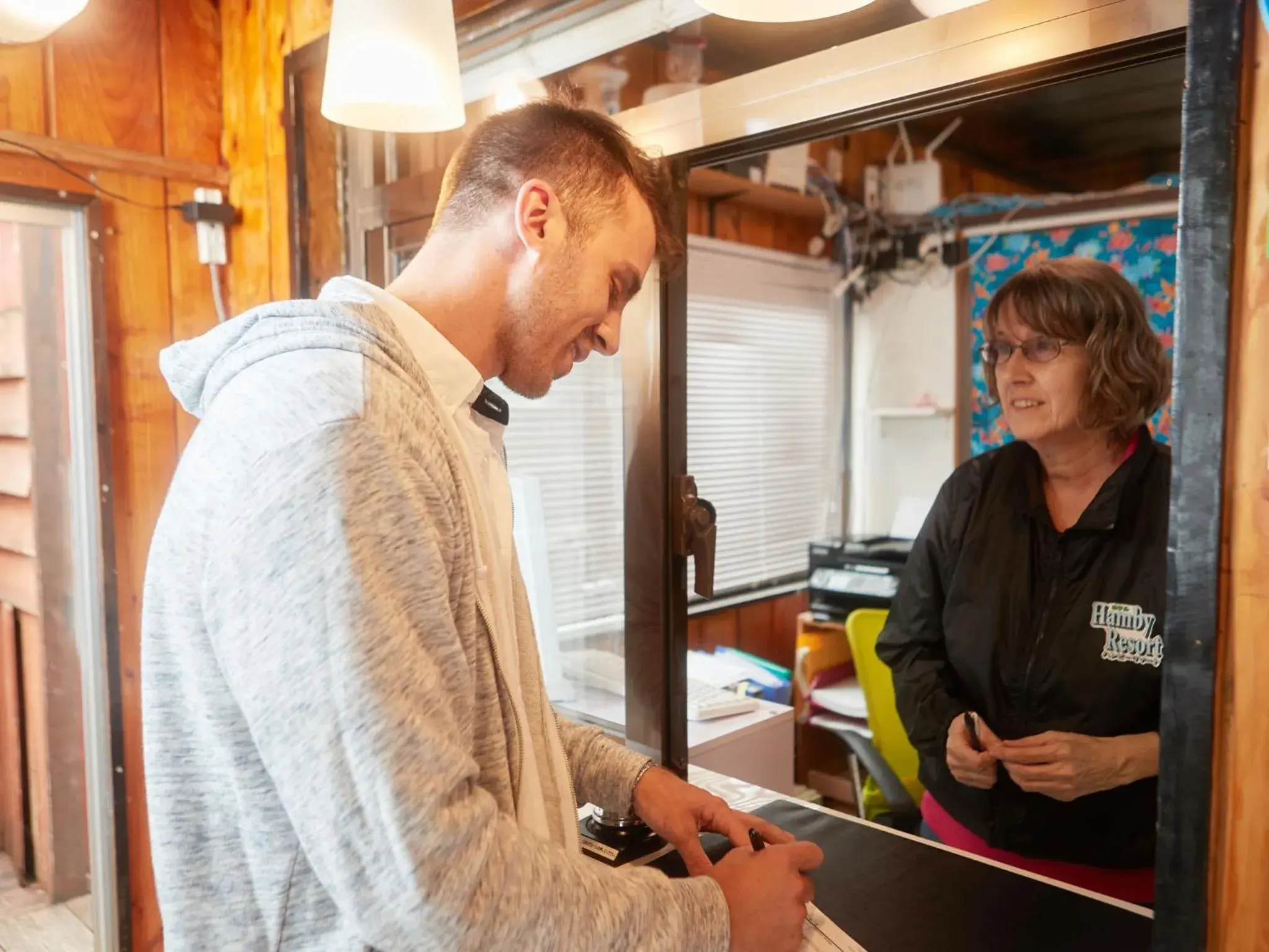Lobby or reception in Hotel Hamby Resort Lobby or reception in Hotel Hamby Resort