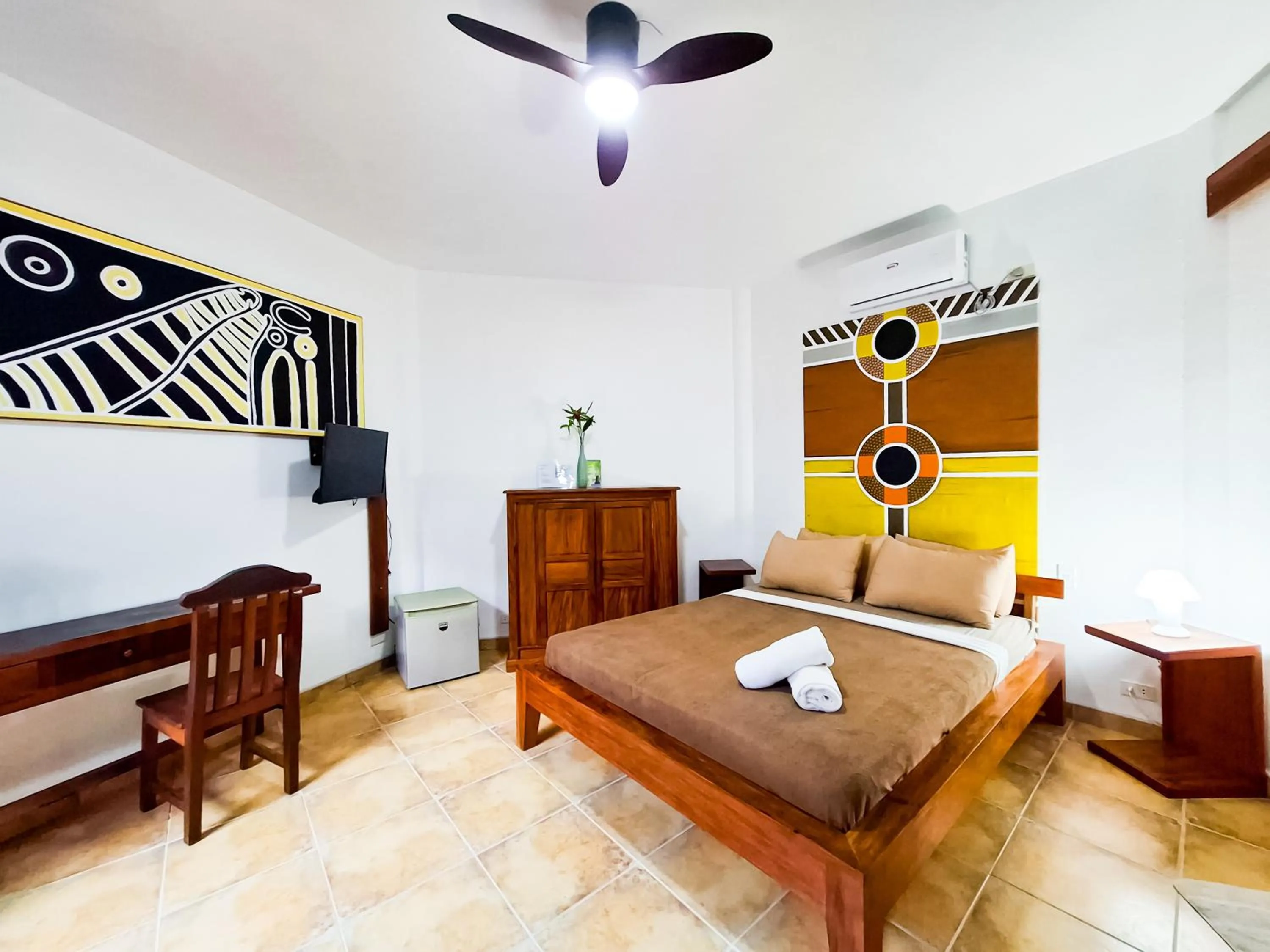 Bed in Aissatou Beach Resort