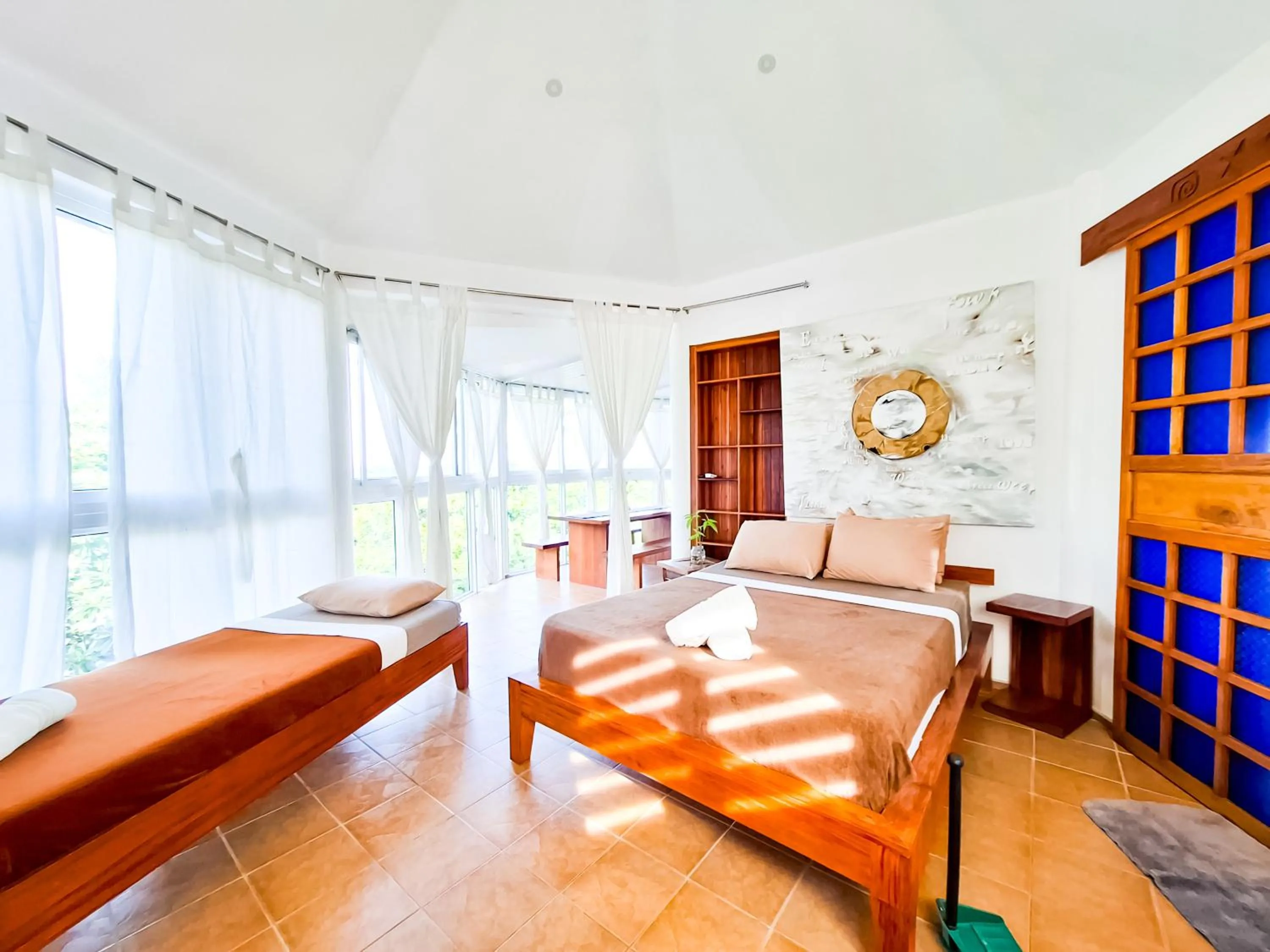 Bed in Aissatou Beach Resort