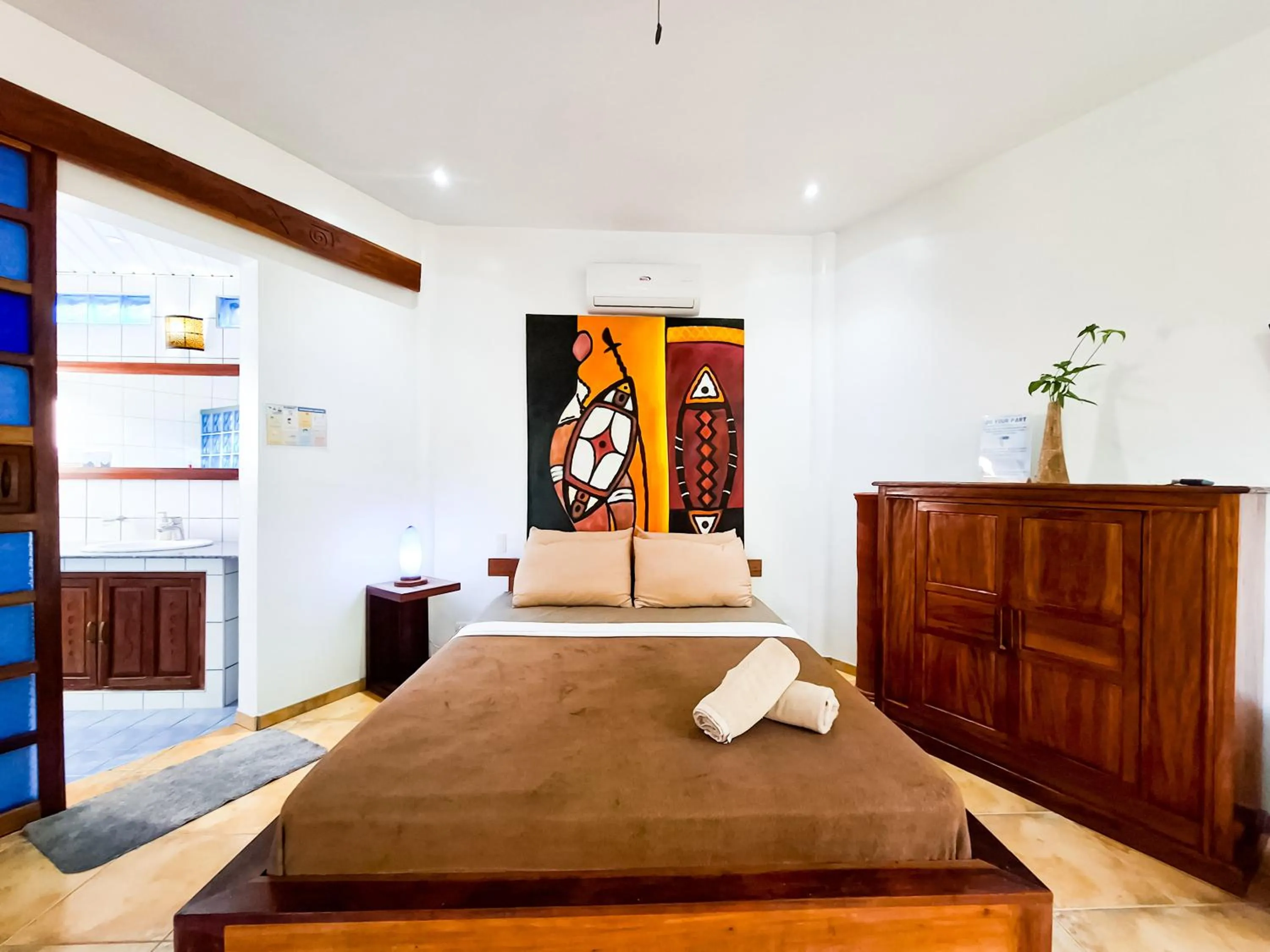 Bed in Aissatou Beach Resort