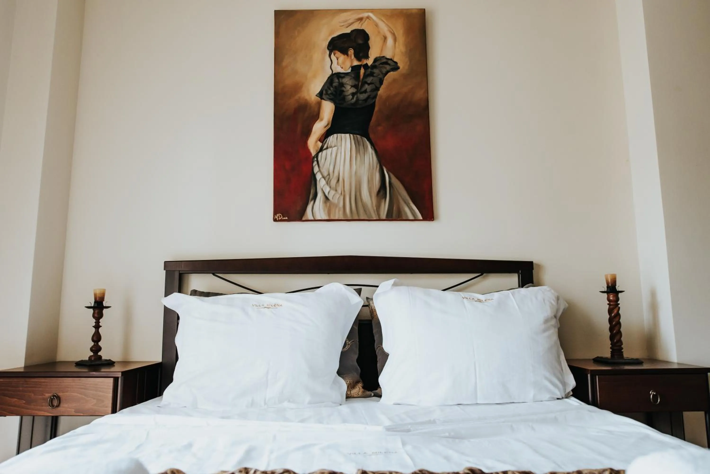 Bed in Villa Milena