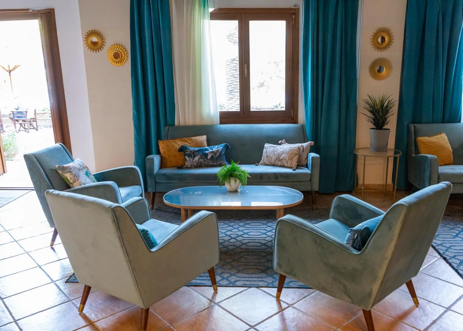 Living room in Hotel Molyvos I