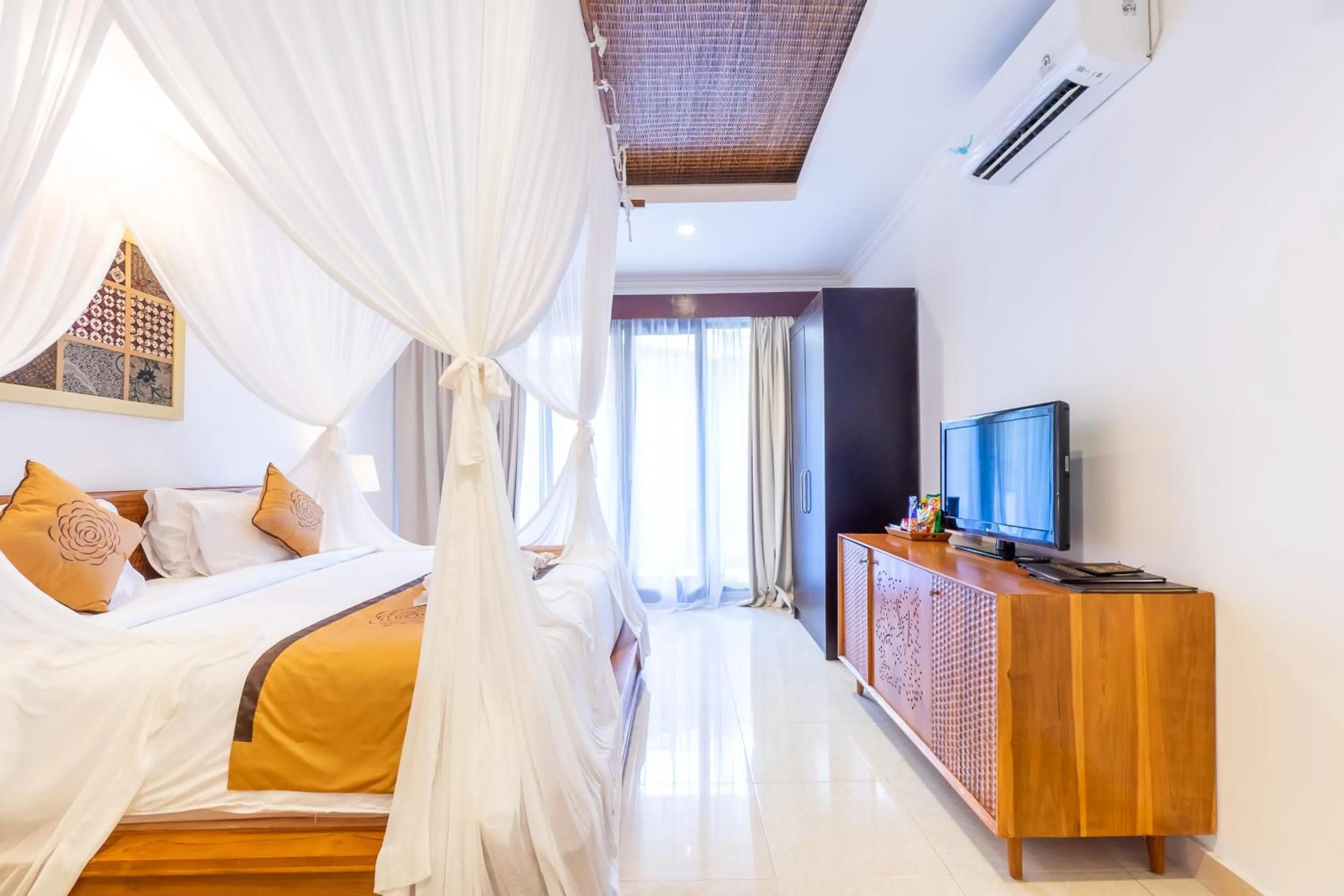 Coffee/tea facilities, Bed in Villa Sonia Bisma