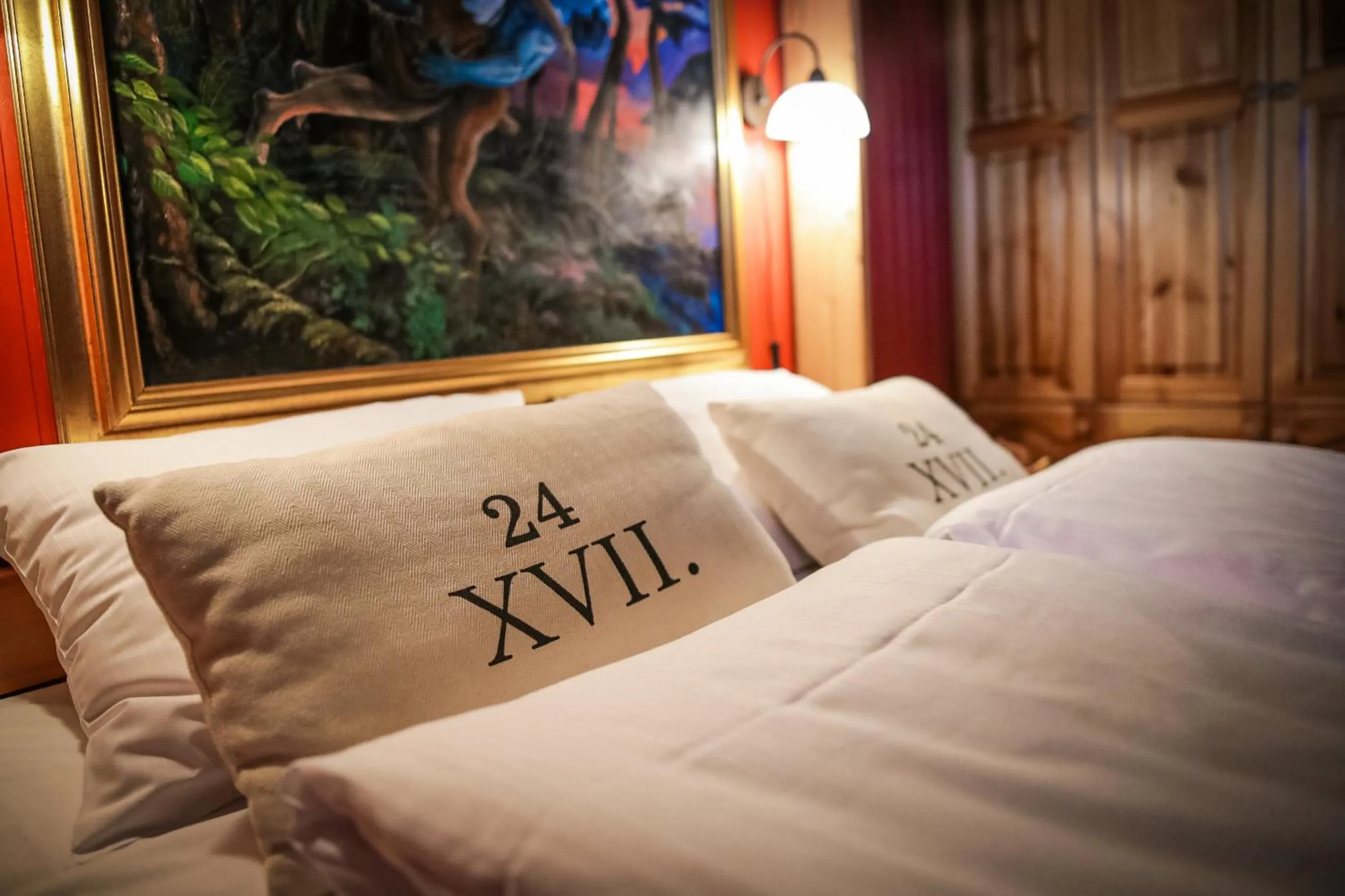 Bed in Vesterland Feriepark Hytter, hotell og leikeland