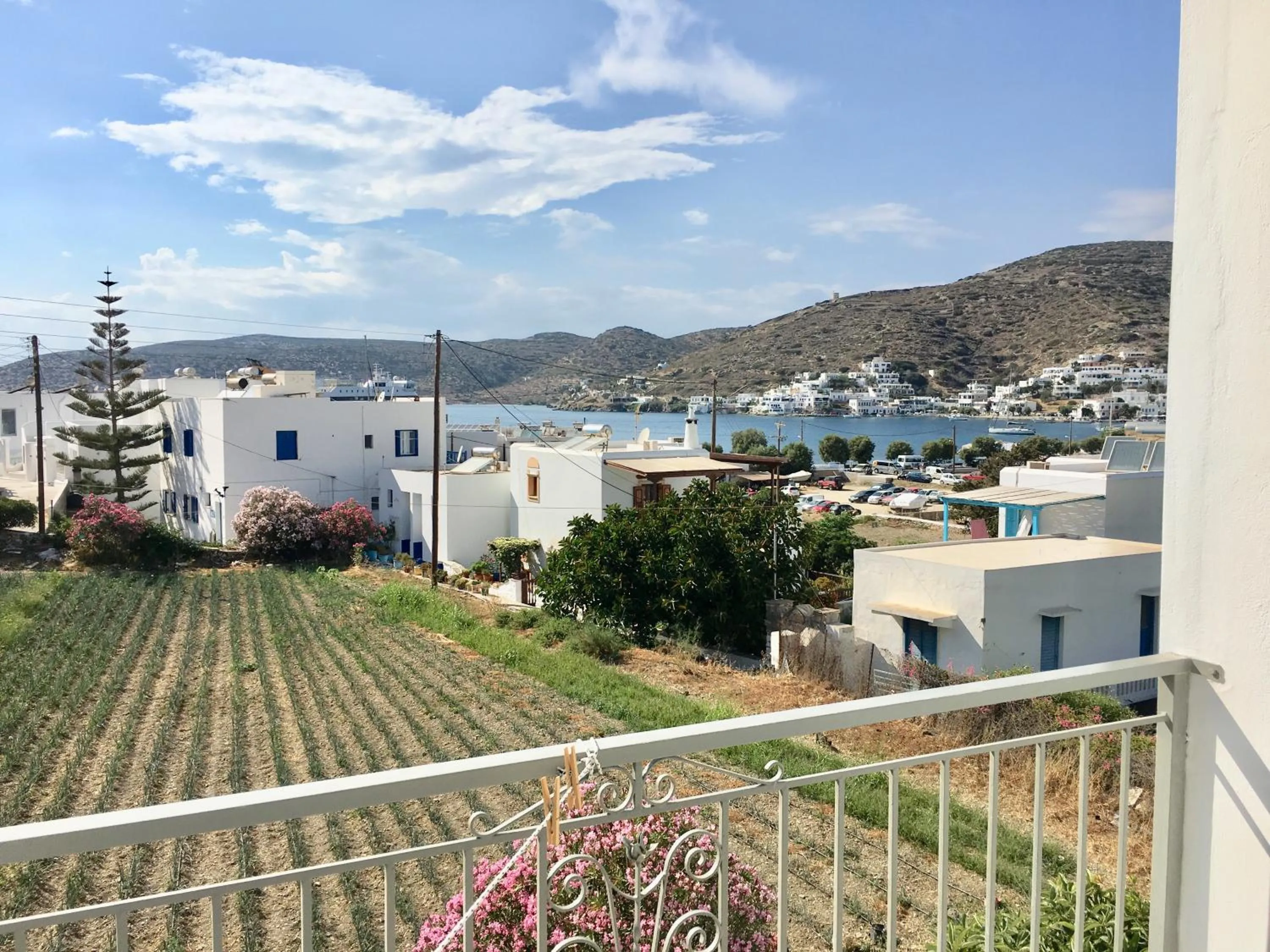 Balcony/Terrace in Pension Sofia Amorgos-Katapola