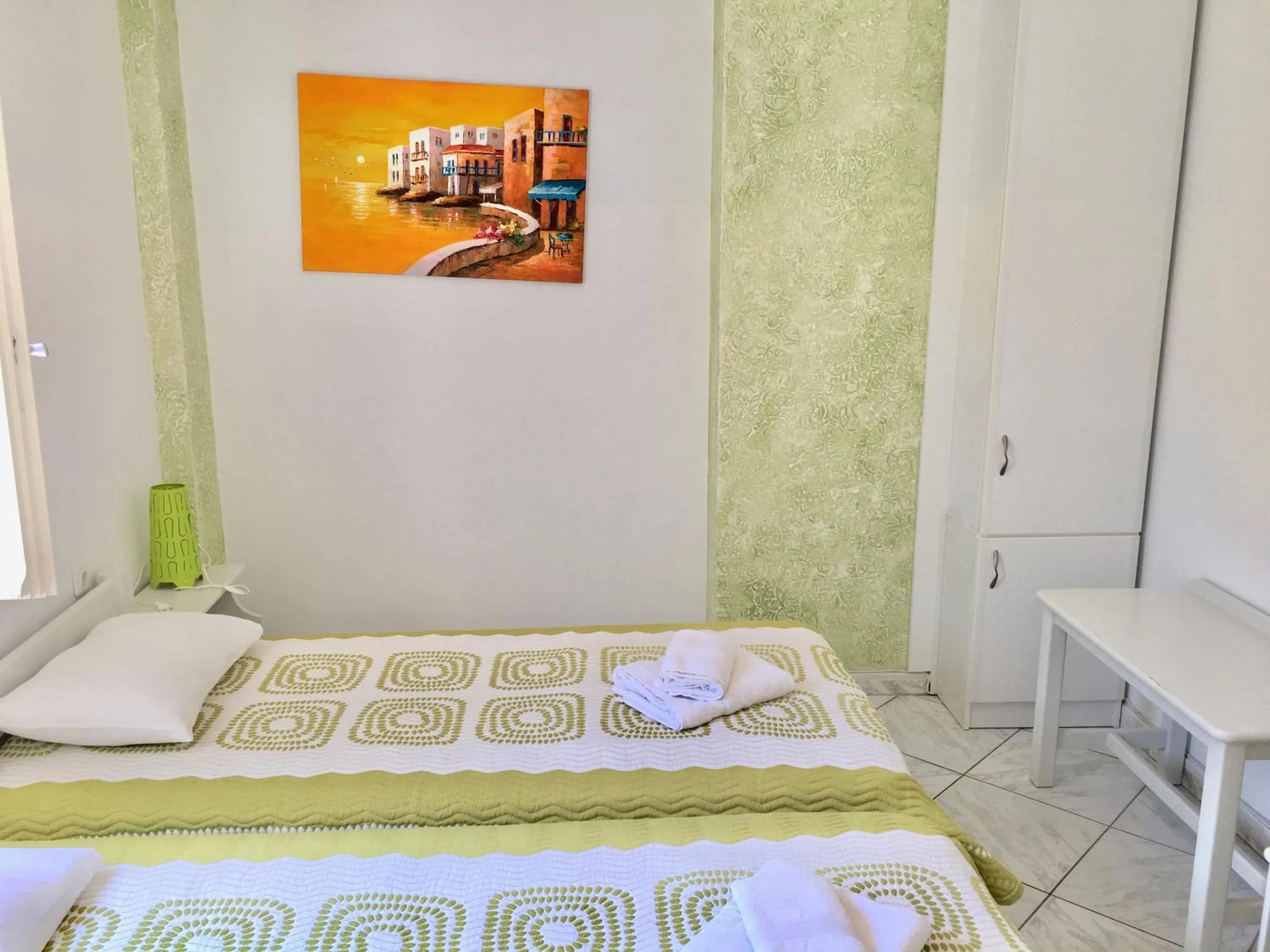 Bed in Pension Sofia Amorgos-Katapola