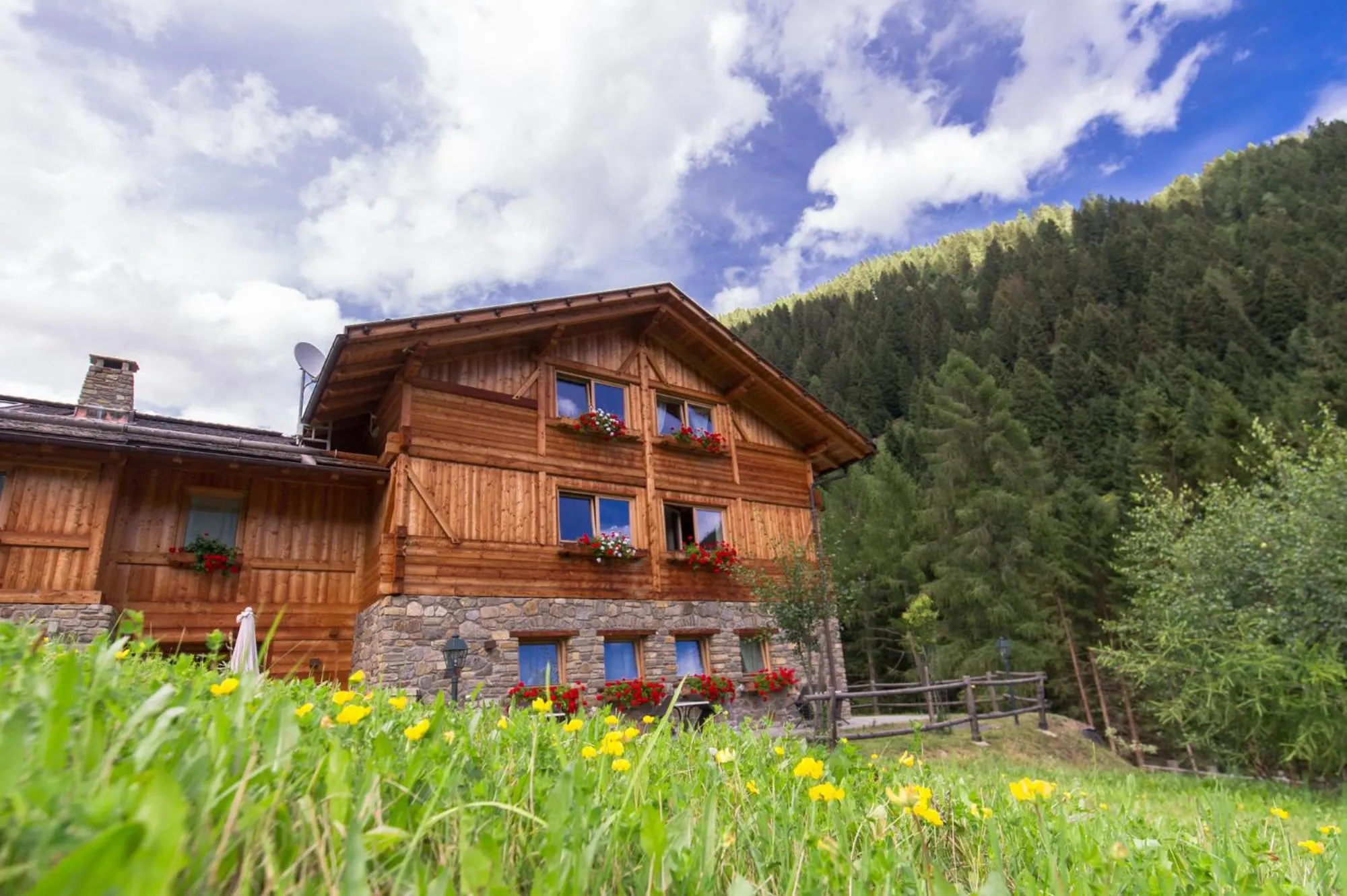 Garden view in Hotel Chalet Alpenrose Bio Wellness Naturaktivhotel