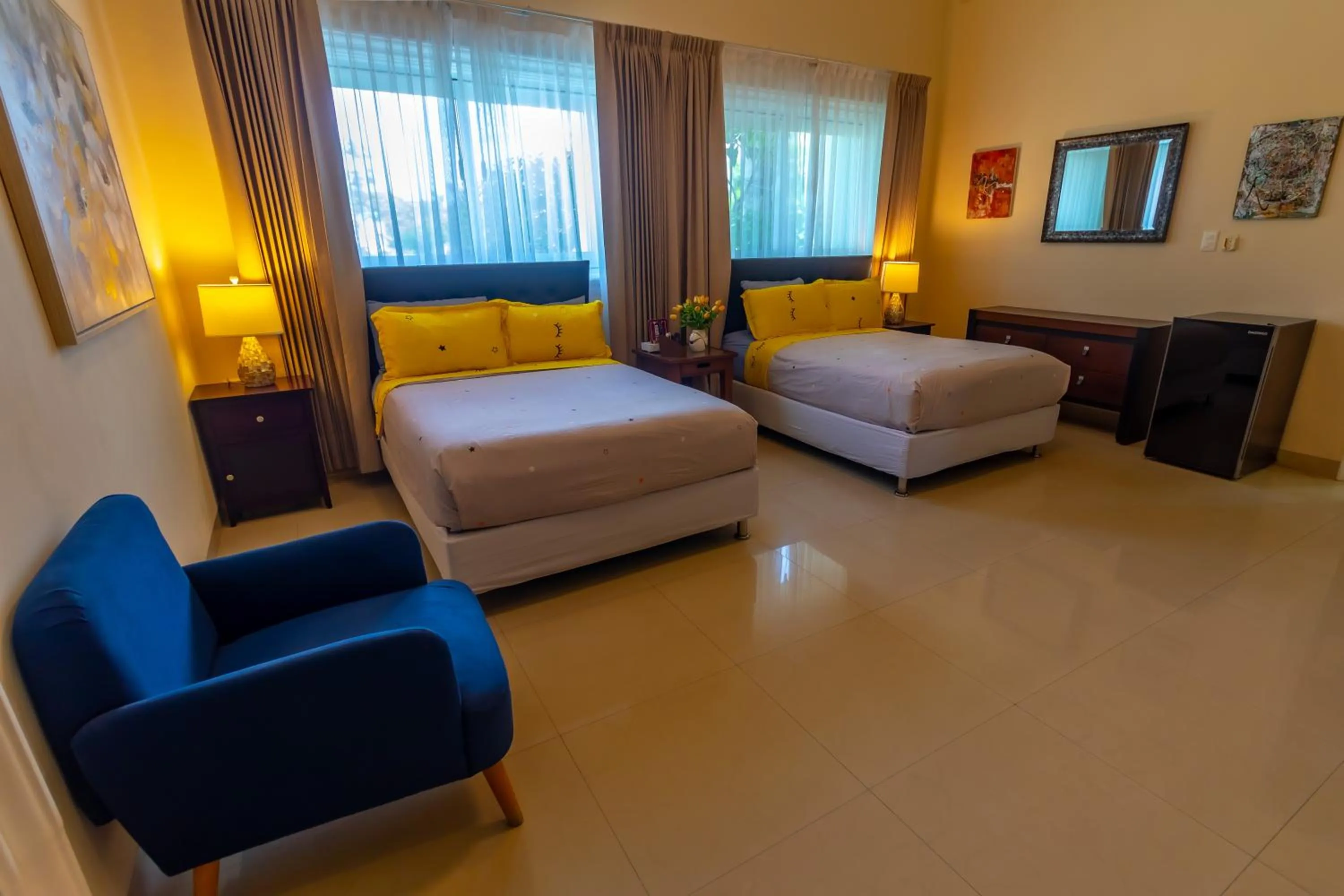 Bed in Villa Segovia Cozumel