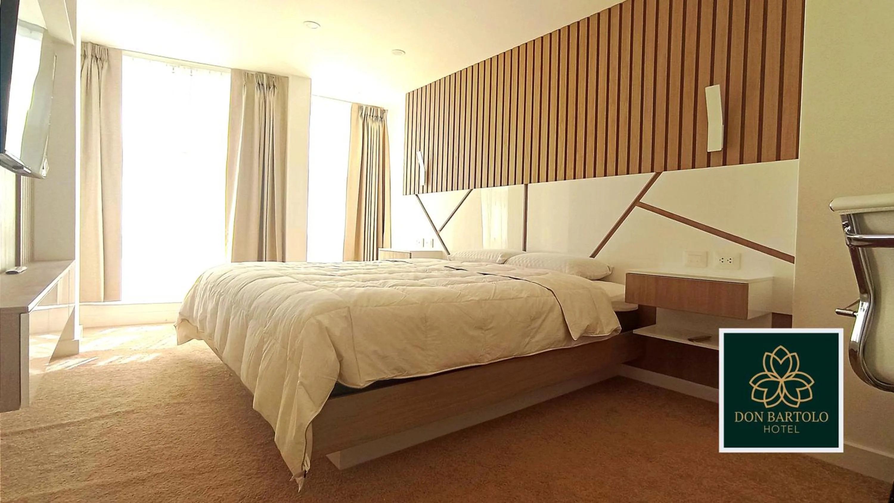 Bed in Hotel Don Bartolo